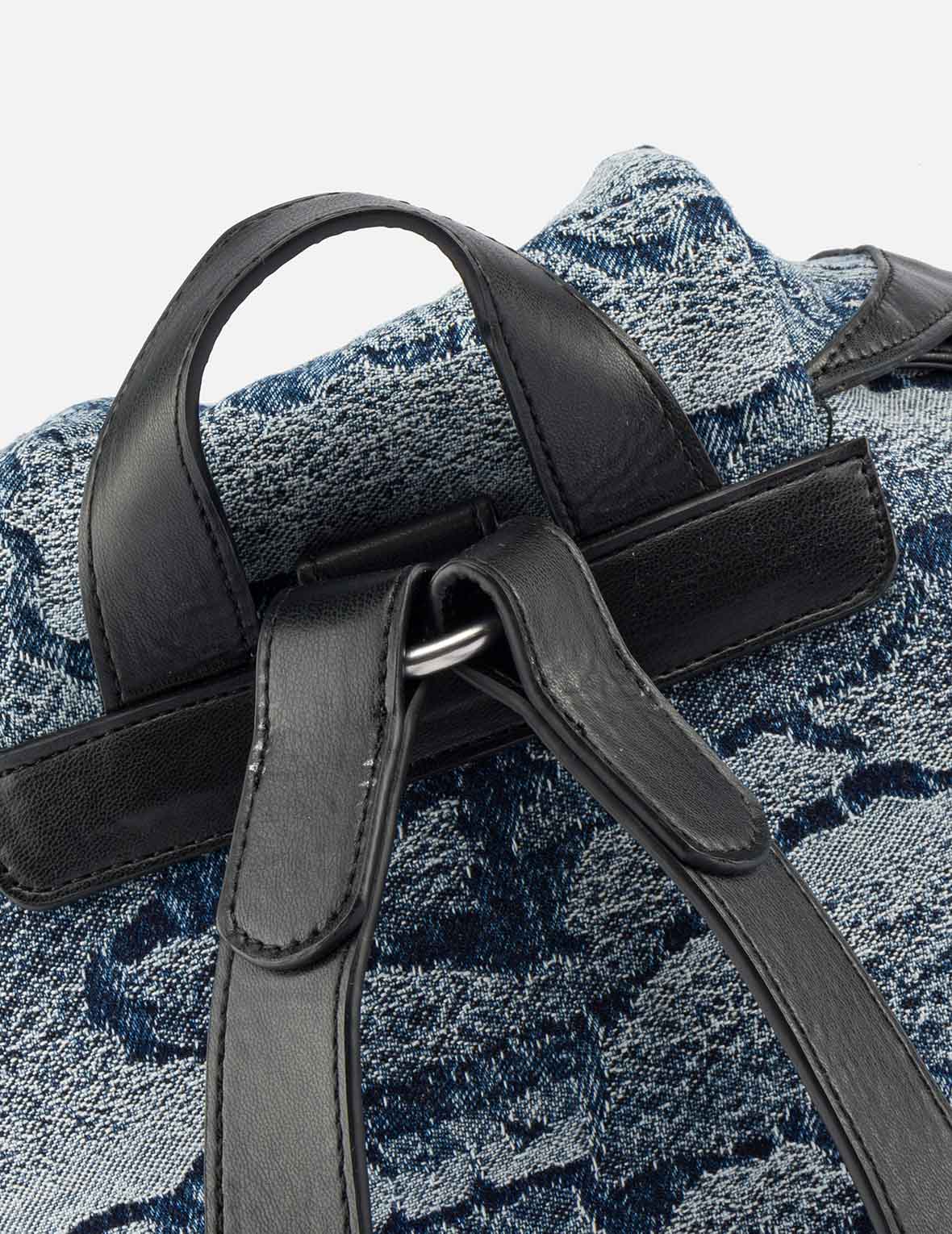 Ishigaki Camo Jacquard Denim Backpack – EVISU
