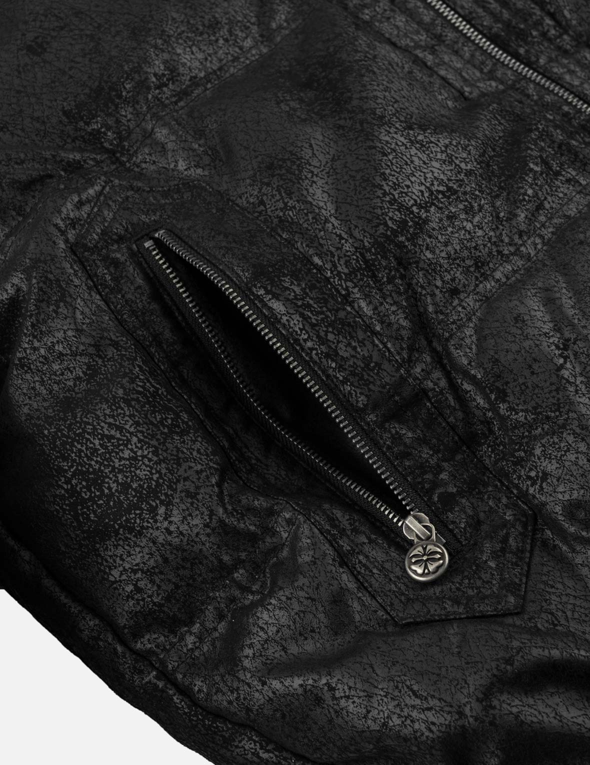 Seagull Badge Detachable Hood Down Jacket