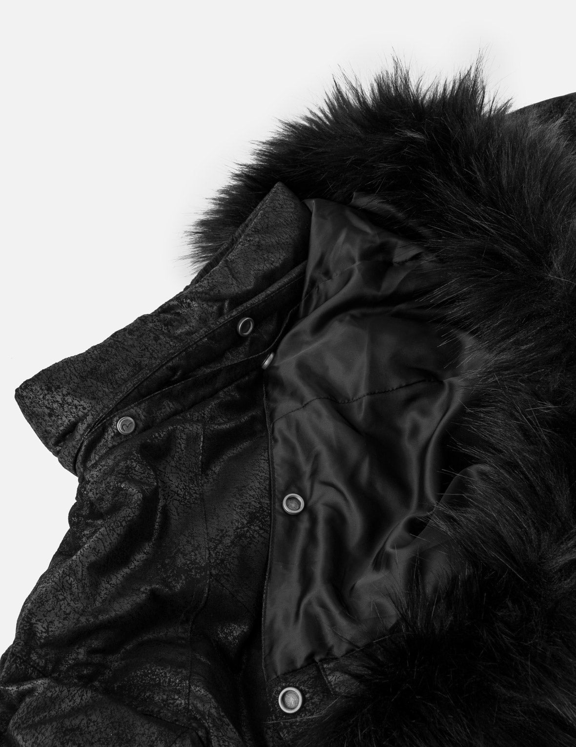 Seagull Badge Detachable Hood Down Jacket