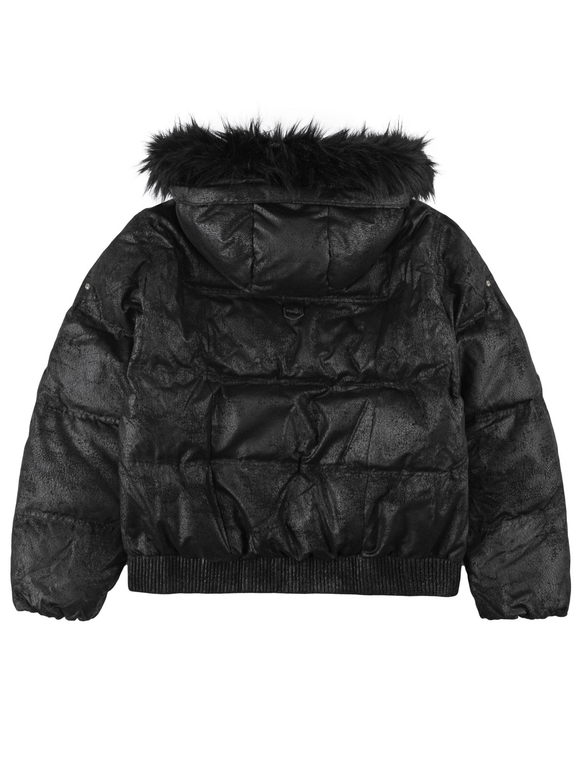 Seagull Badge Detachable Hood Down Jacket
