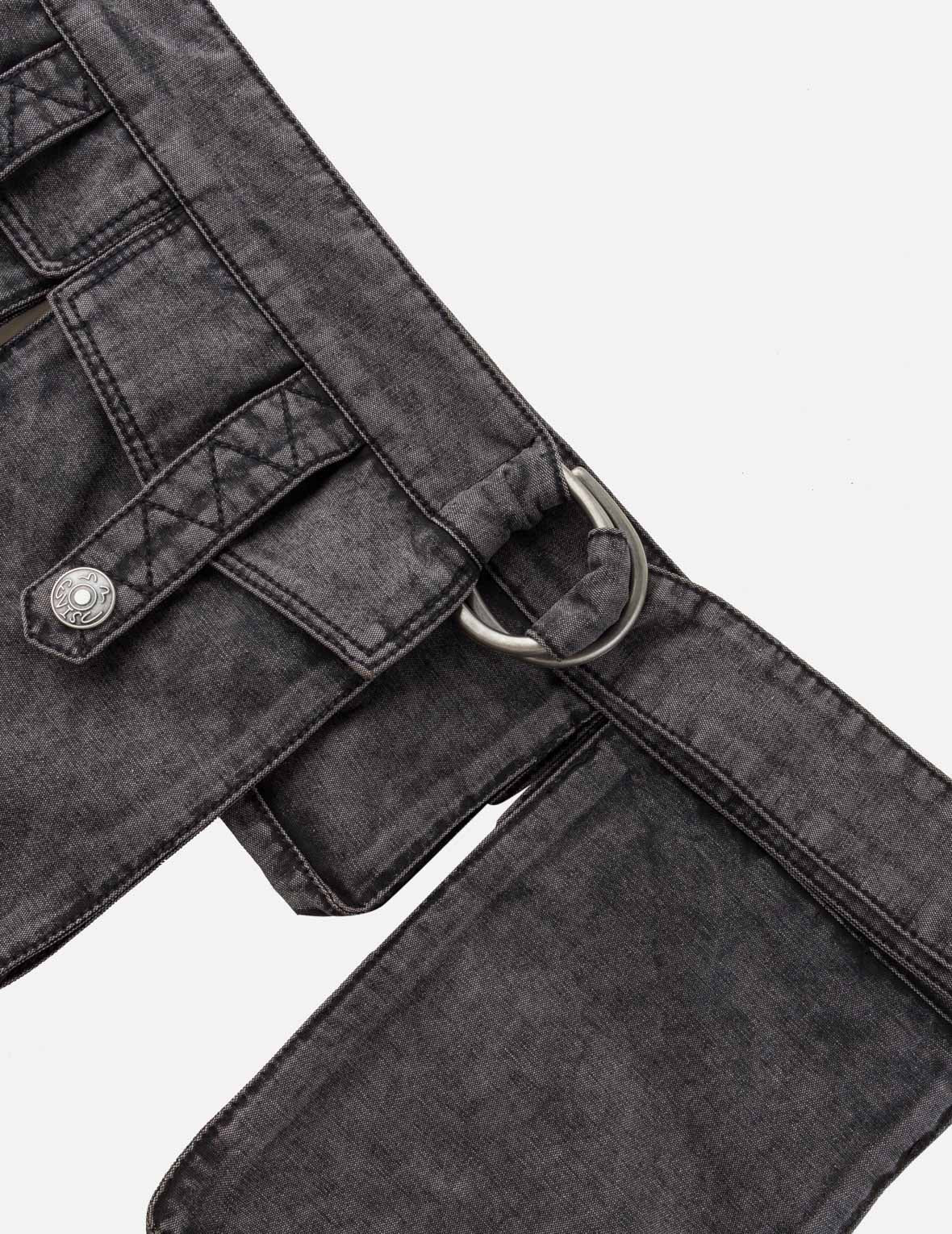2-in-1 Ishigaki Camouflage Detachable Utility Belt Balloon Fit Cotton Pants