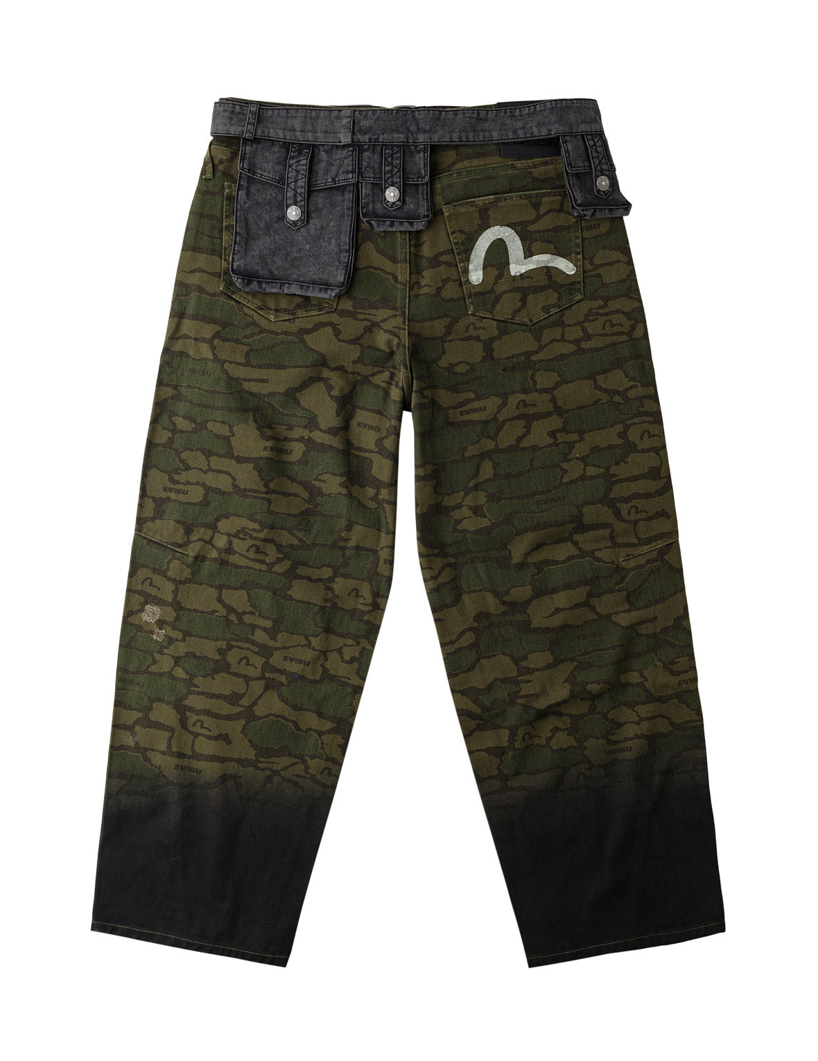2-in-1 Ishigaki Camouflage Detachable Utility Belt Balloon Fit Cotton Pants