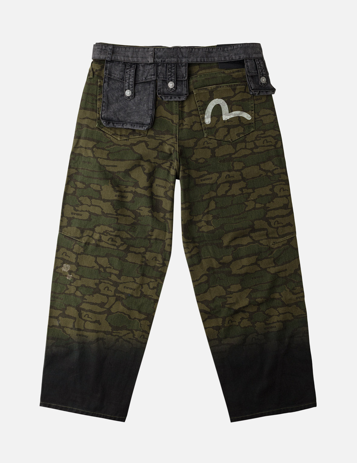 2-in-1 Ishigaki Camouflage Detachable Utility Belt Balloon Fit Cotton Pants