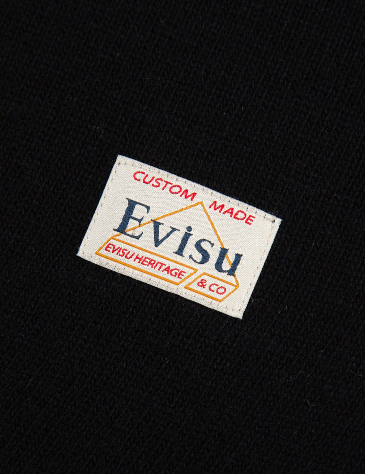 Kamon Embroidery Turtleneck Knitted Pullover