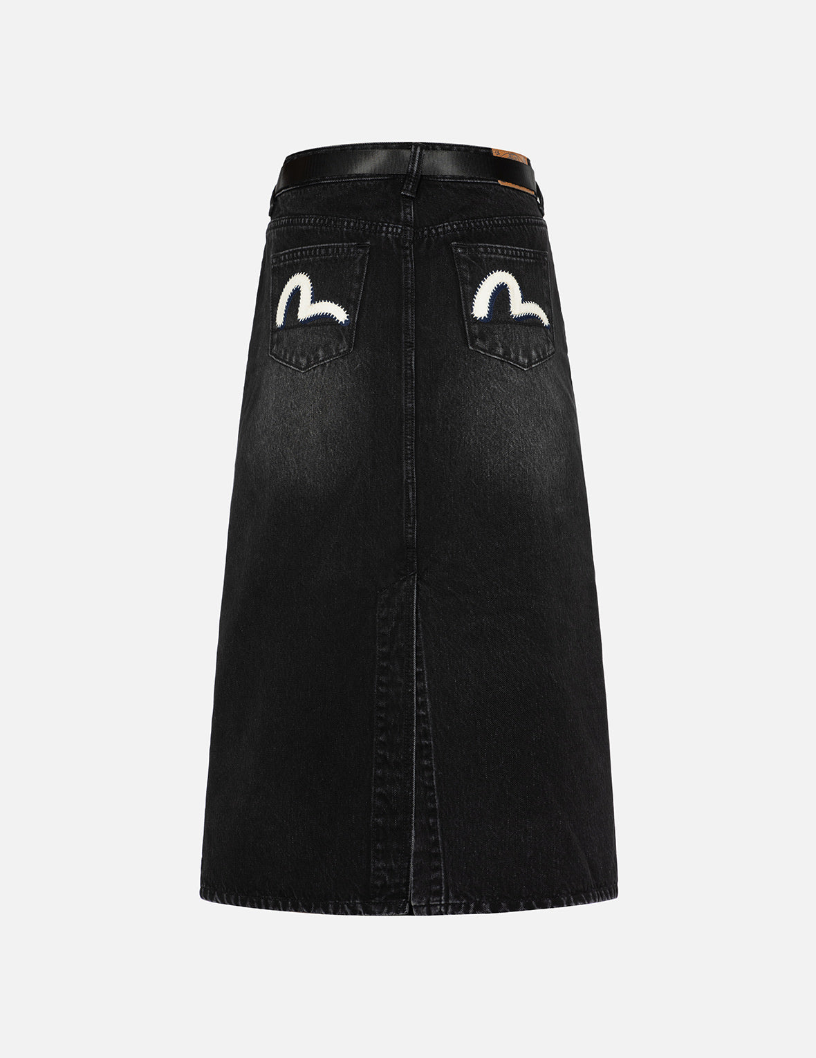 Seagull Appliqué Fashion Fit Denim Skirt – EVISU