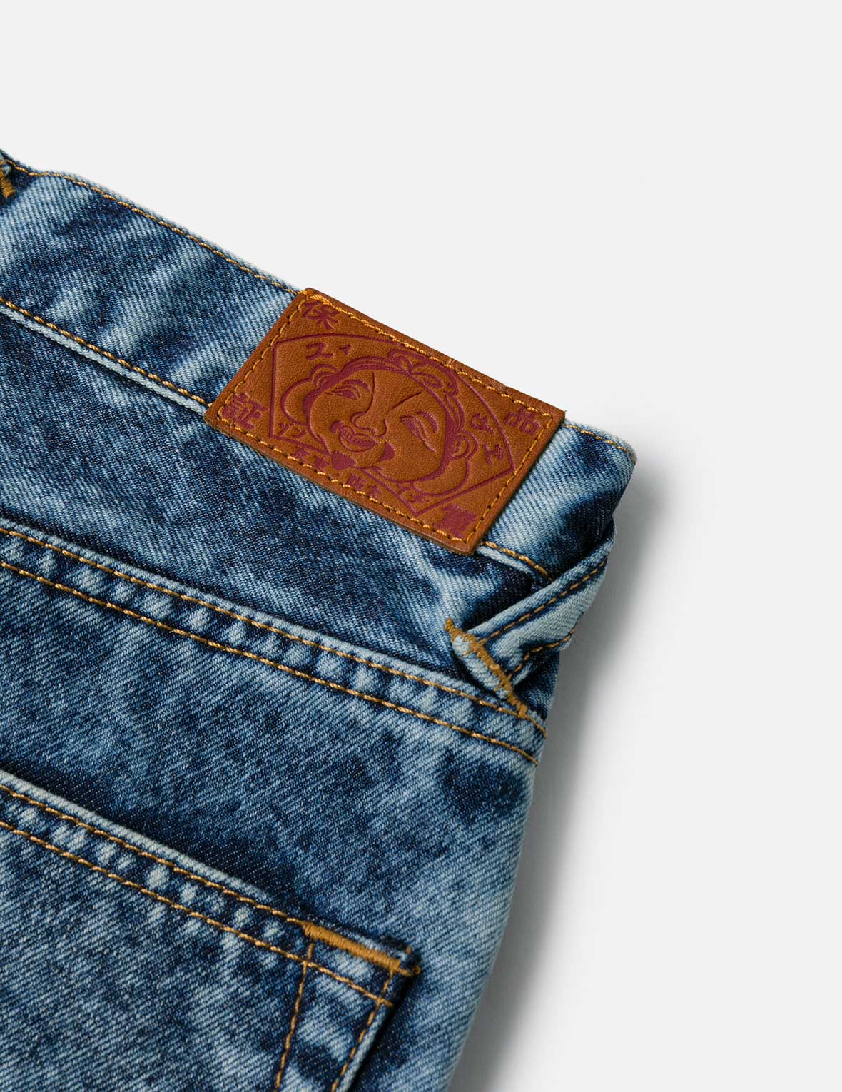 Seagull Embroidery Fashion Fit Burn-Out Fashion Fit Jeans – EVISU