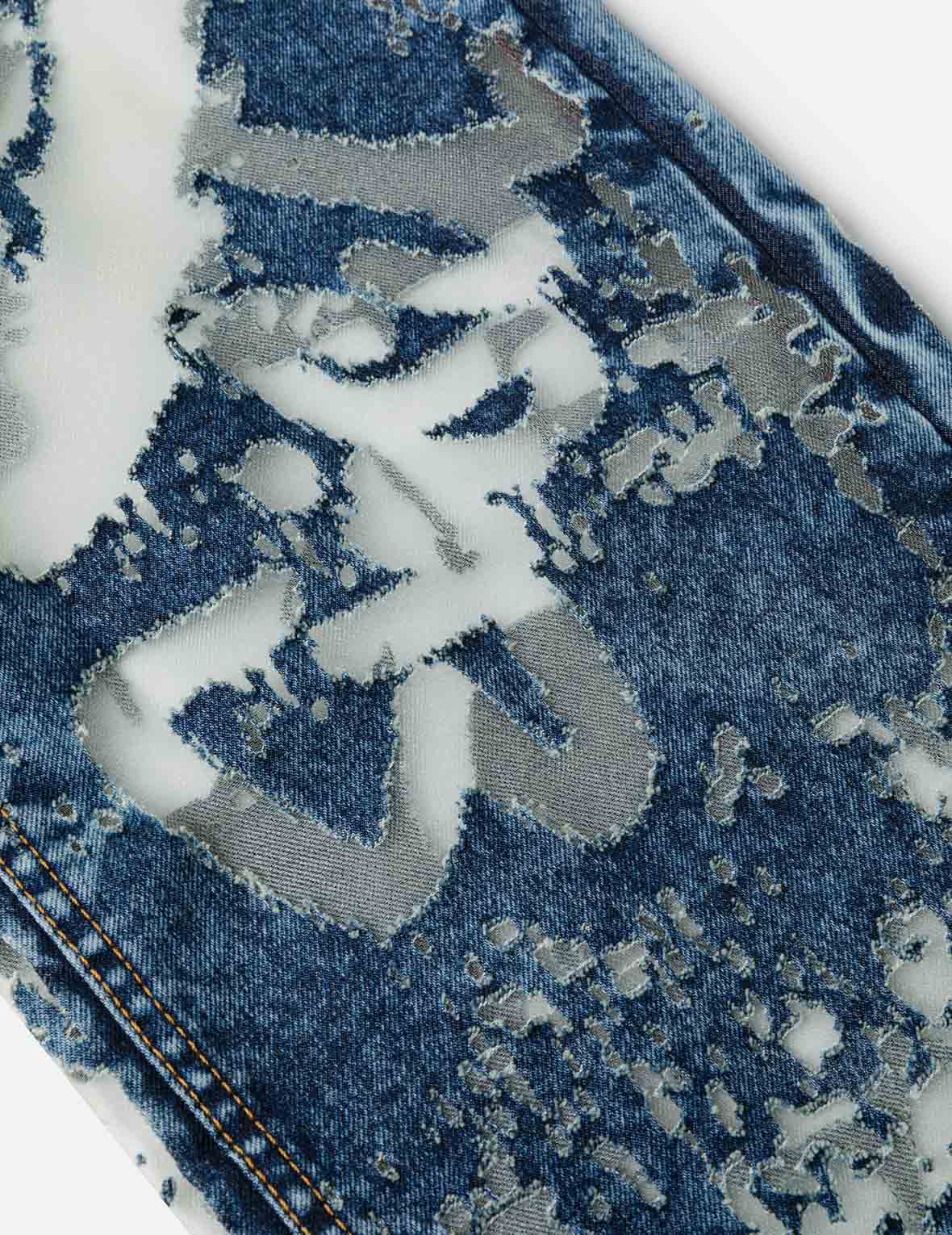 Seagull Embroidery Fashion Fit Burn-Out Fashion Fit Jeans – EVISU