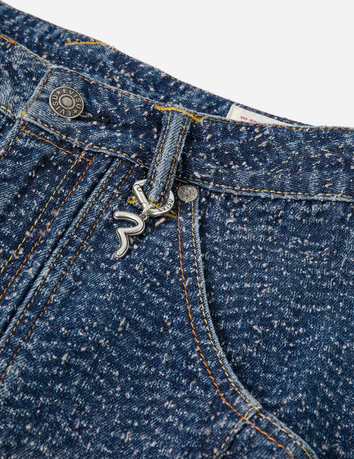Washed and Distressed Straight Fit Denim – EVISU