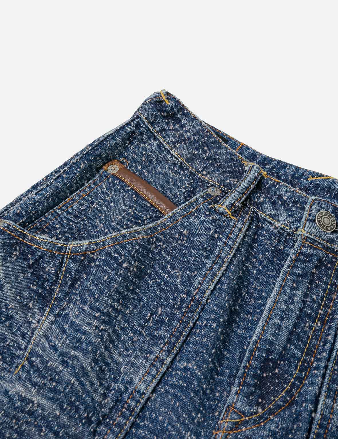 Washed and Distressed Straight Fit Denim – EVISU
