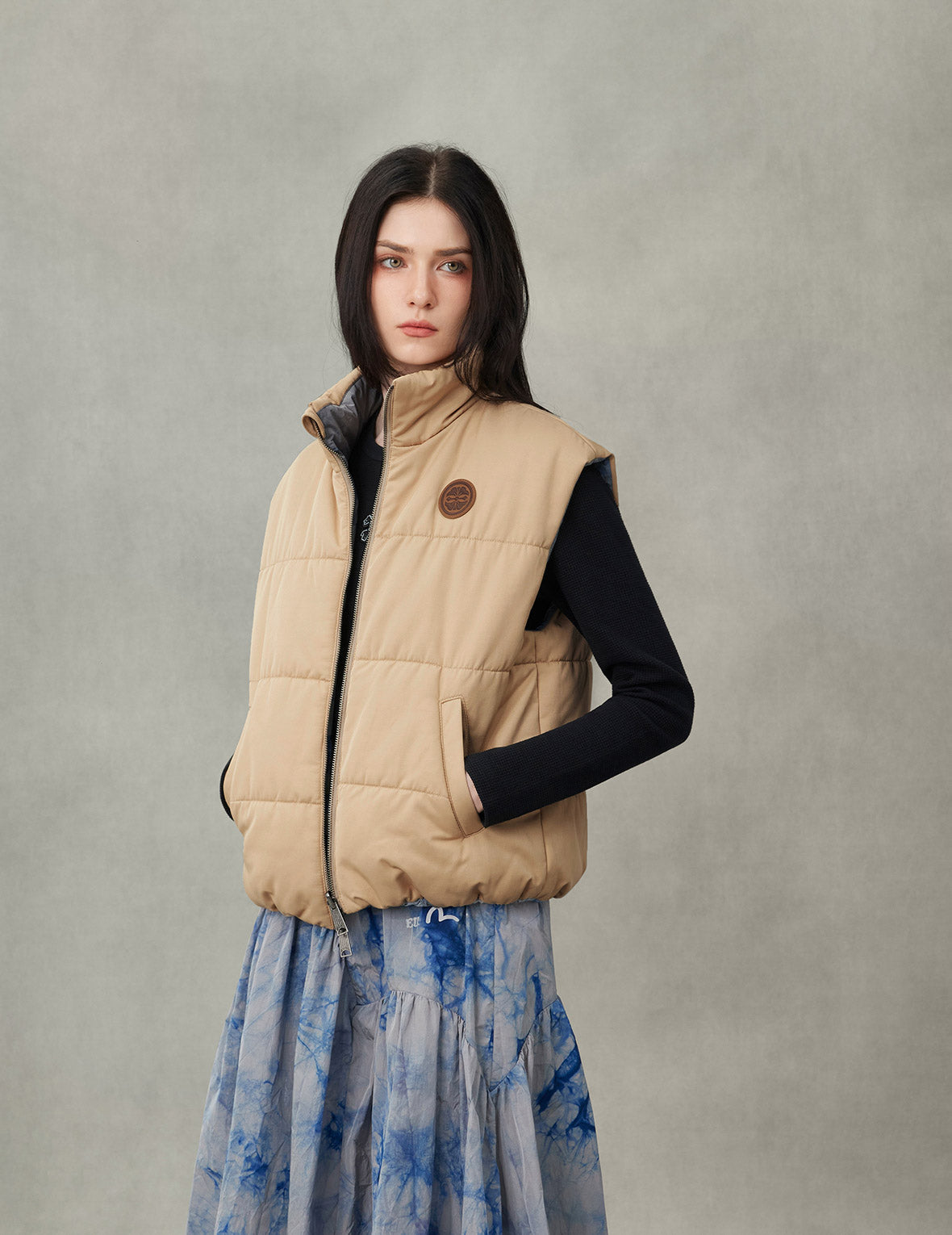 ジャケット・アウター EVISEN FUJI REVERSIBLE DOWN VEST Size-L Logo Print Oversized Reversible Vest – EVISU