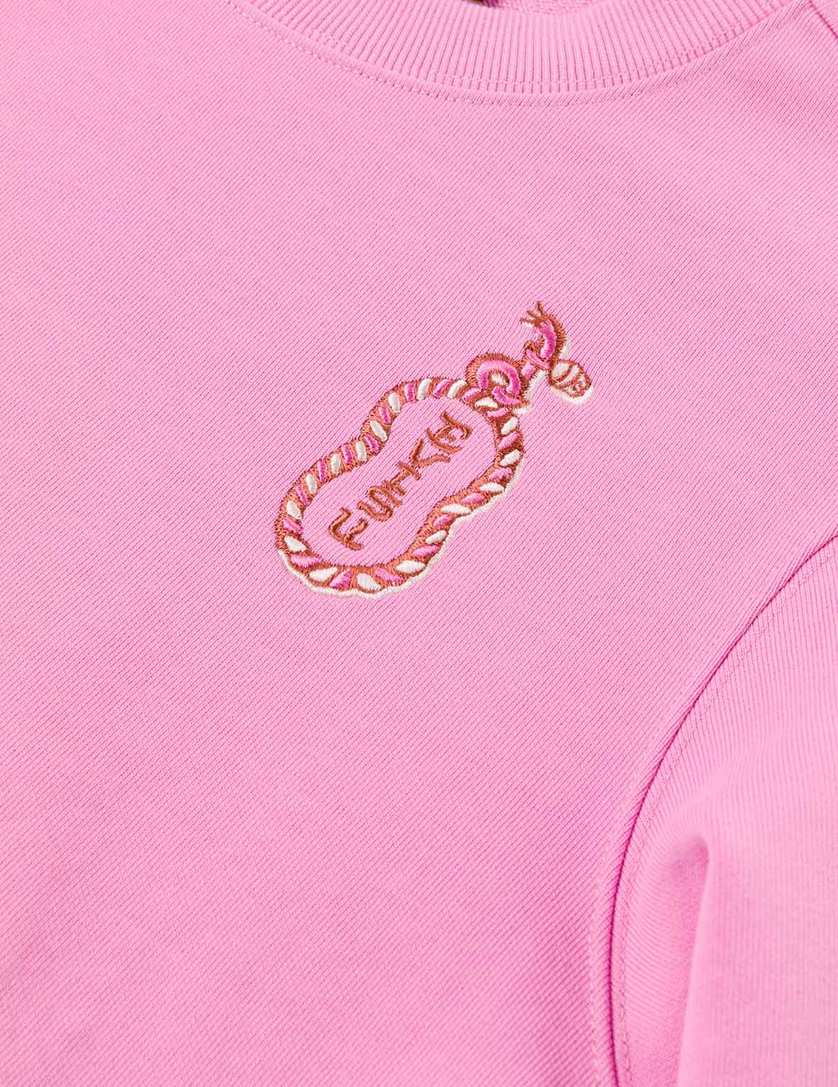 Cat and Logo Embroidery Regular Fit Sweatshirt – EVISU