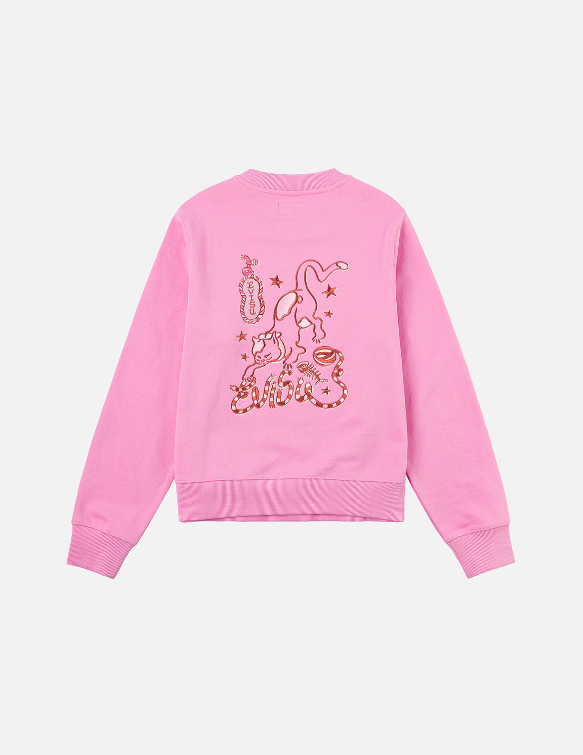 Cat and Logo Embroidery Regular Fit Sweatshirt – EVISU