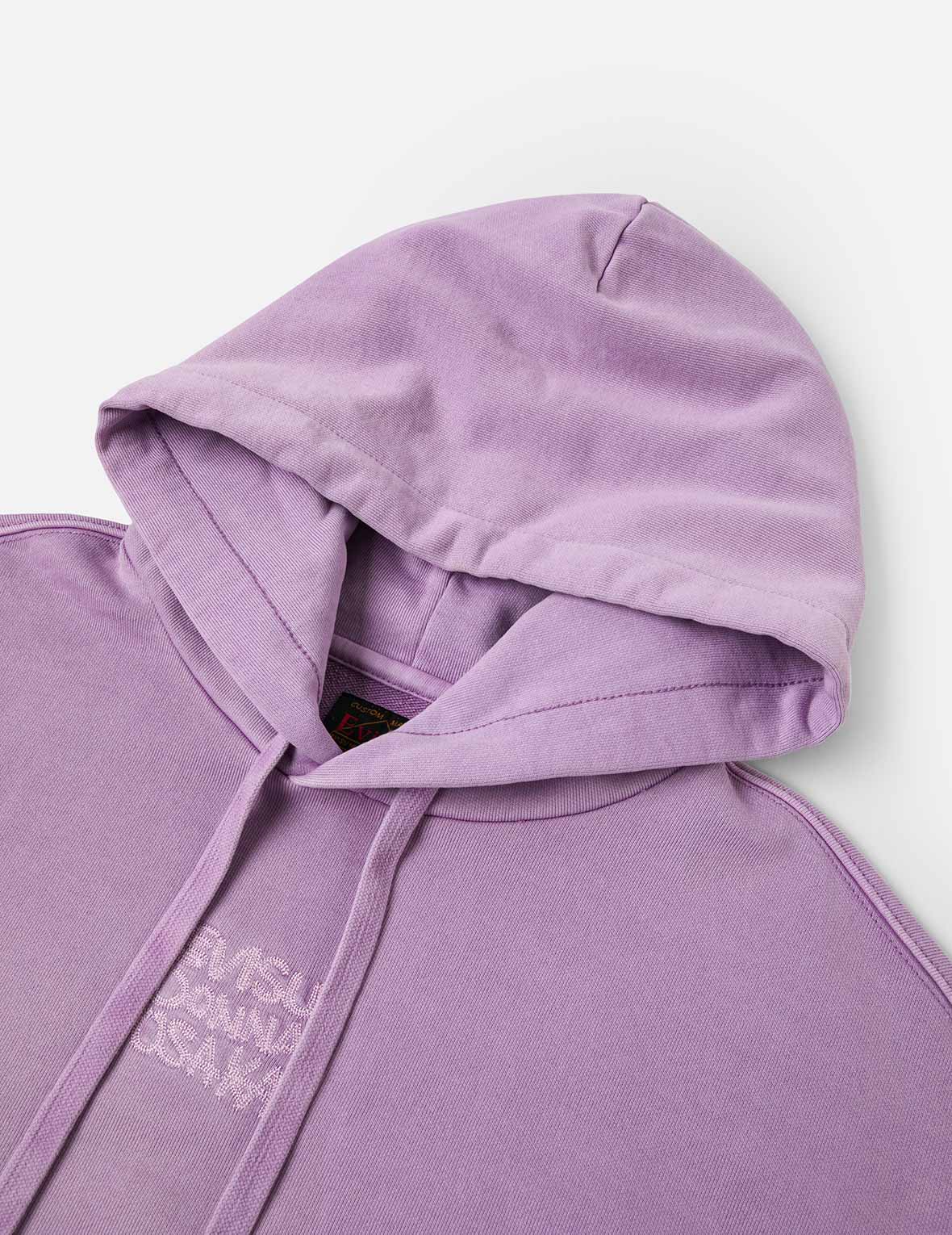 Fuzzy Cat Daicock Print Cropped Hoodie