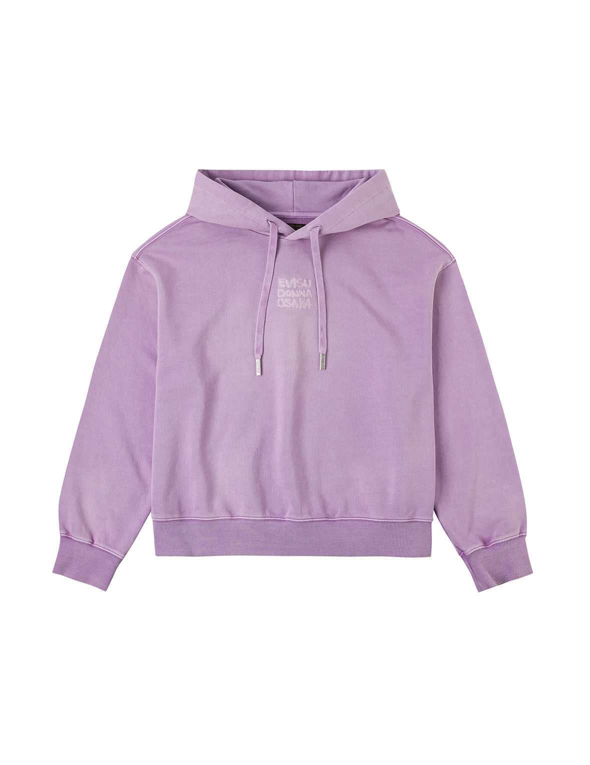 Fuzzy Cat Daicock Print Cropped Hoodie