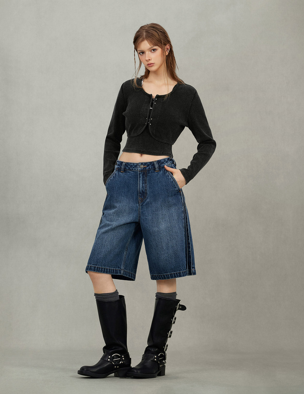 Seagull Embroidery Fashion Fit Knitted Vest Jacket