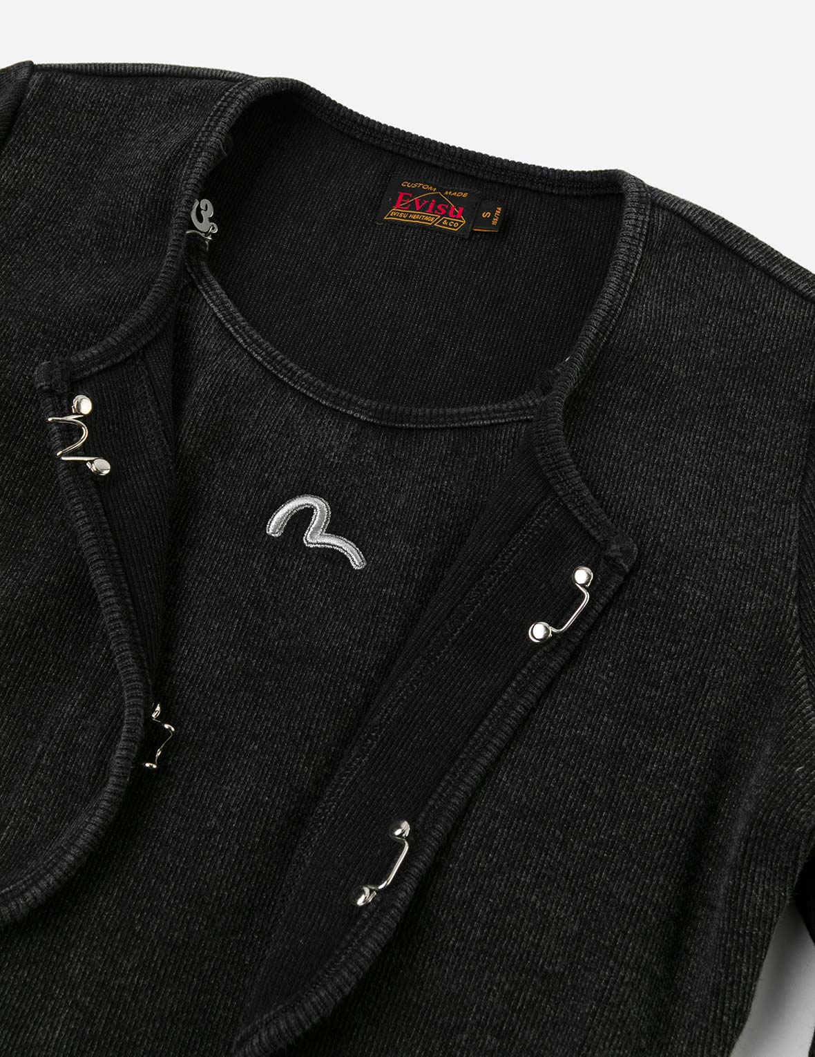 Seagull Embroidery Fashion Fit Knitted Vest Jacket