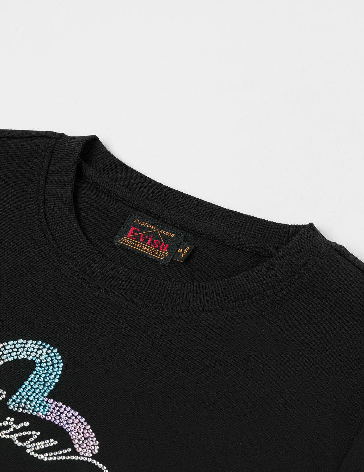 EVISU and Seagull Rhinestone Slim Fit T-shirt