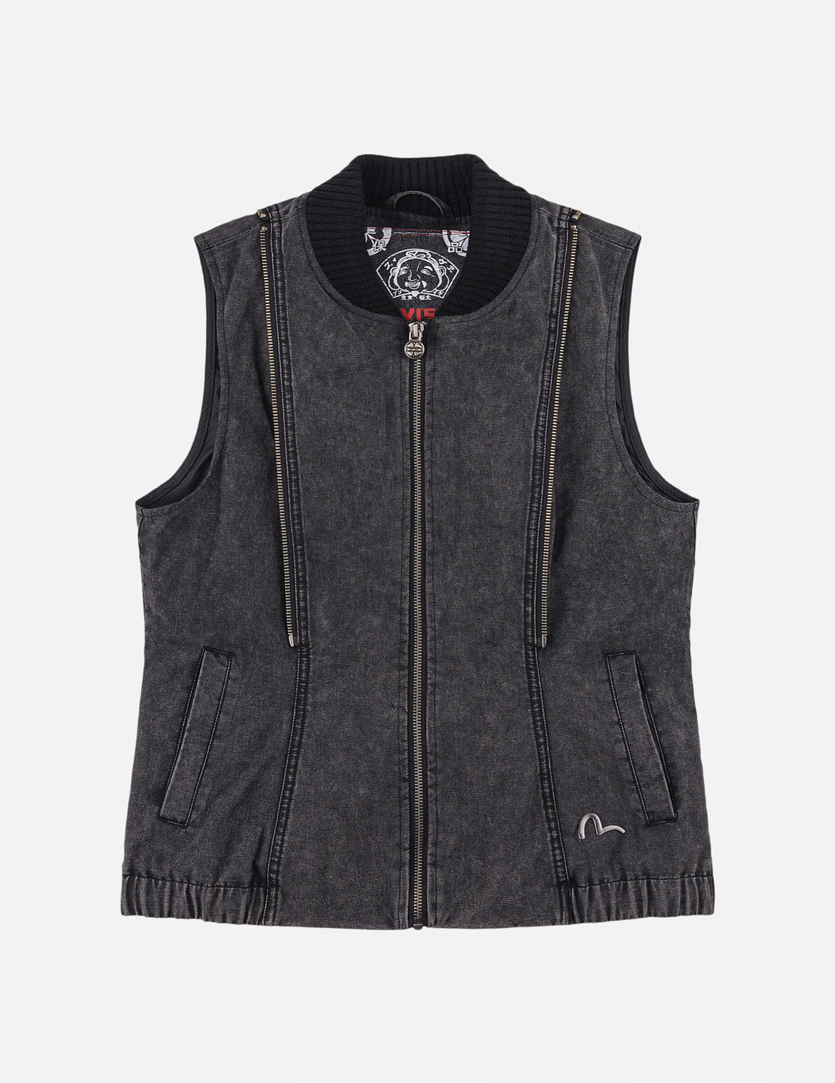 Kamon Studded Detachable Sleeves Jacket