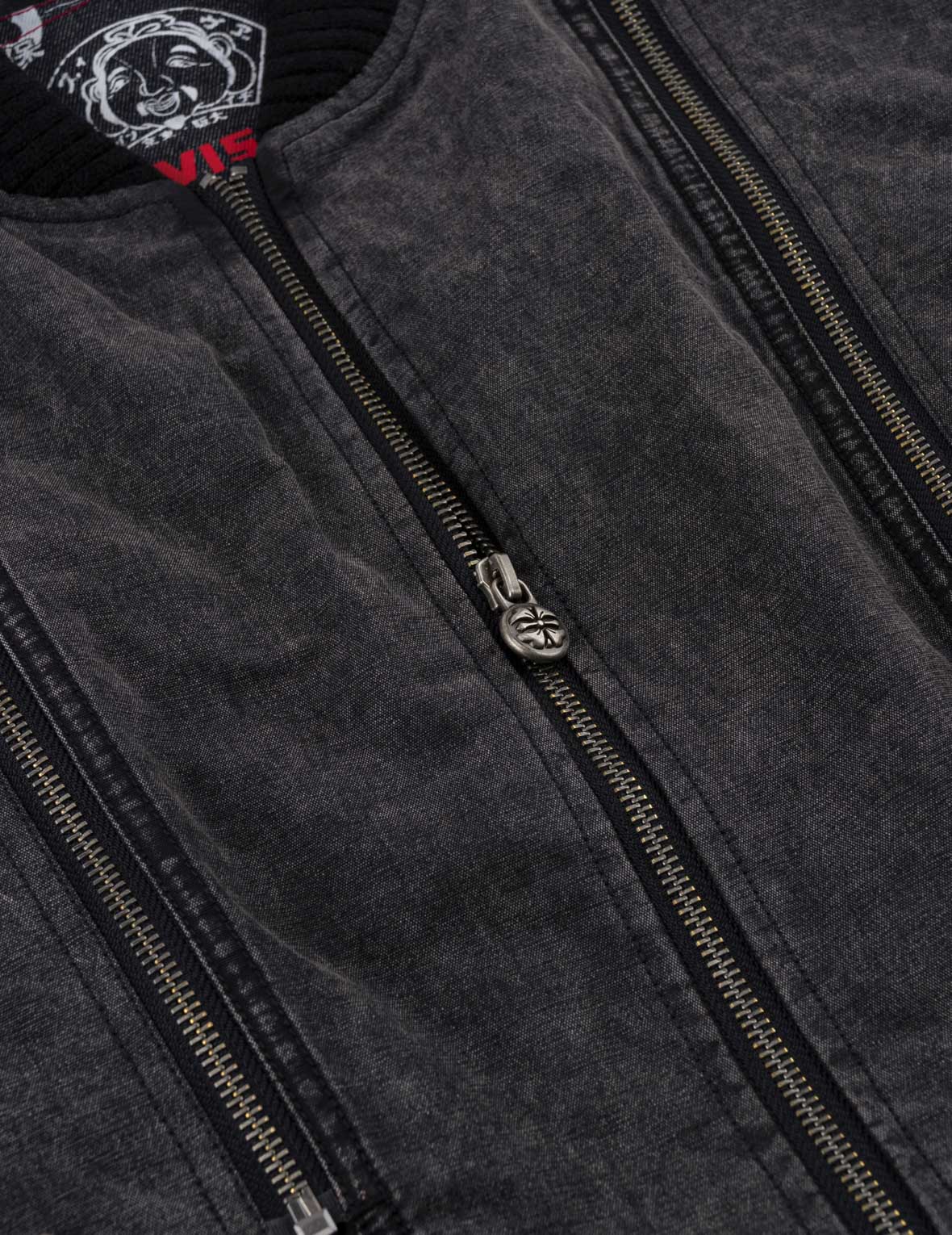 Kamon Studded Detachable Sleeves Jacket
