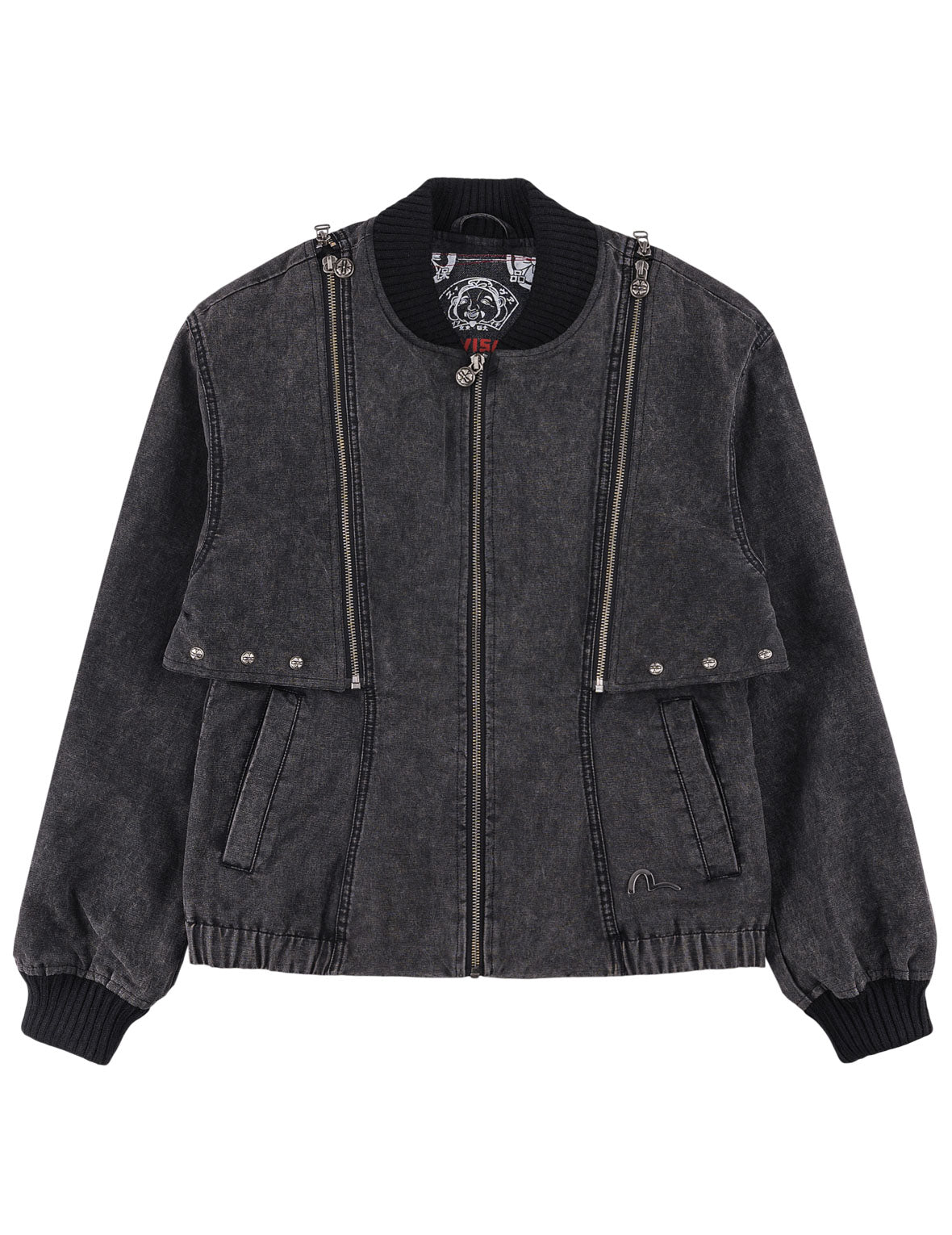 Kamon Studded Detachable Sleeves Jacket