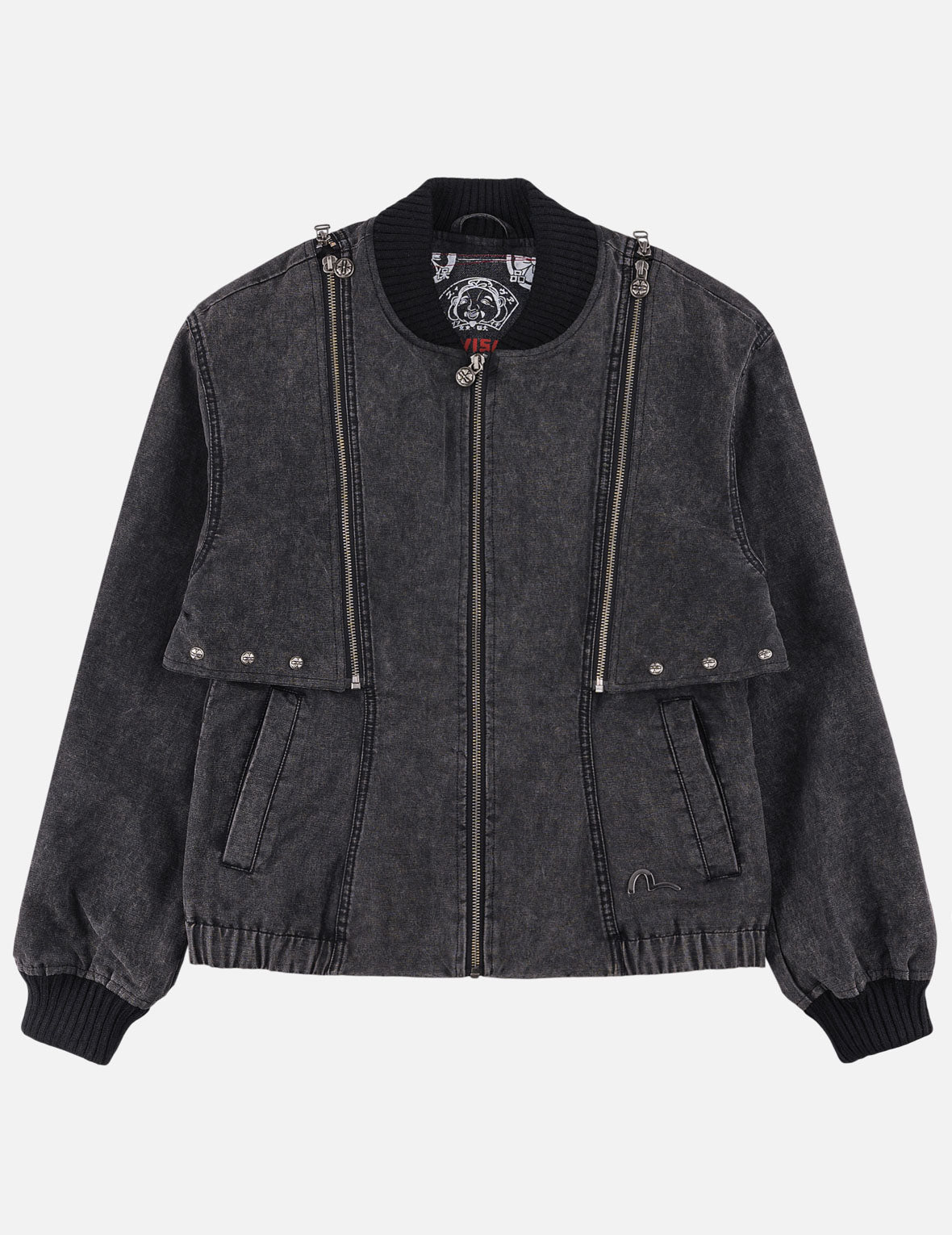 Kamon Studded Detachable Sleeves Jacket