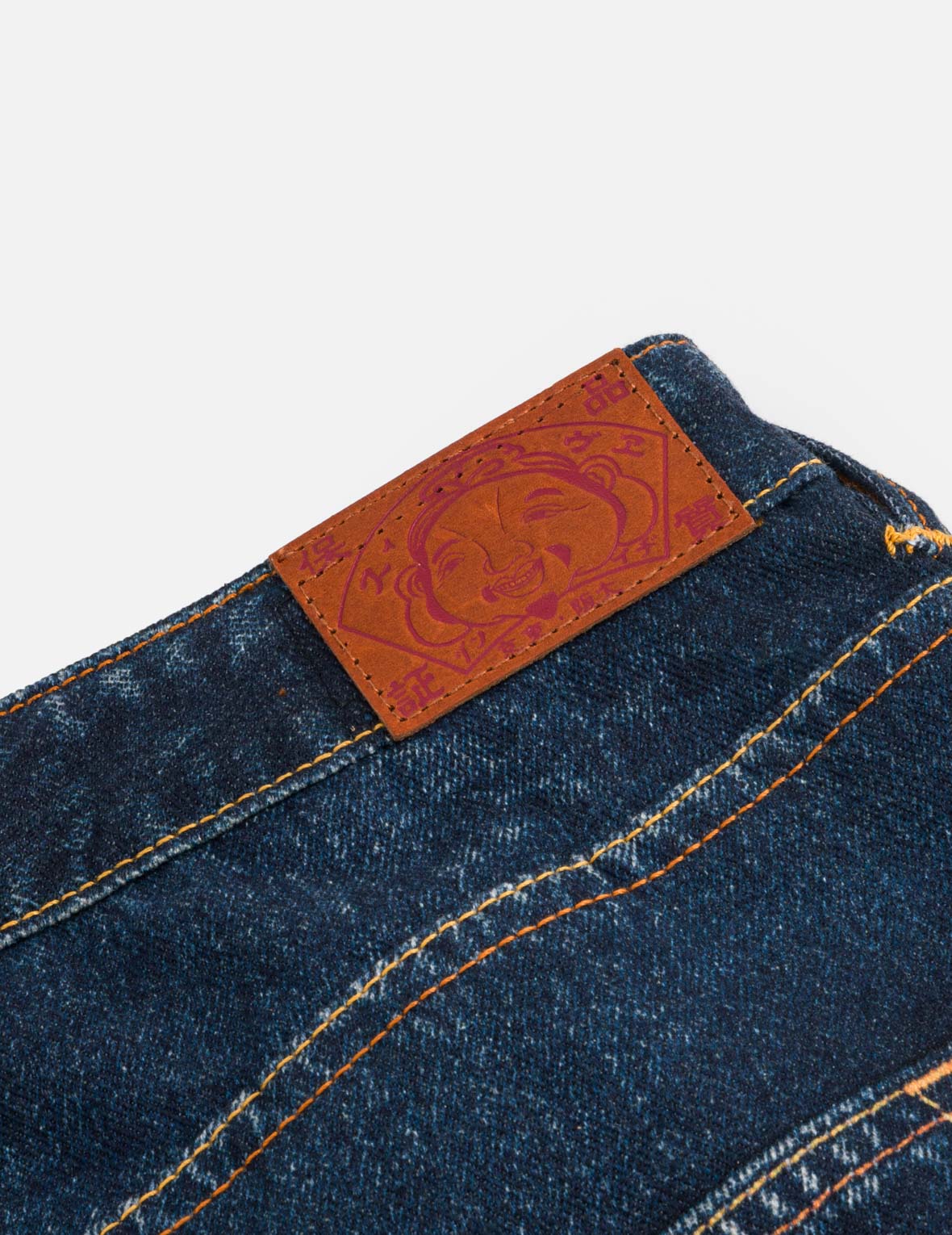 Multi-Pocket Seagull Denim Maxi Skirt