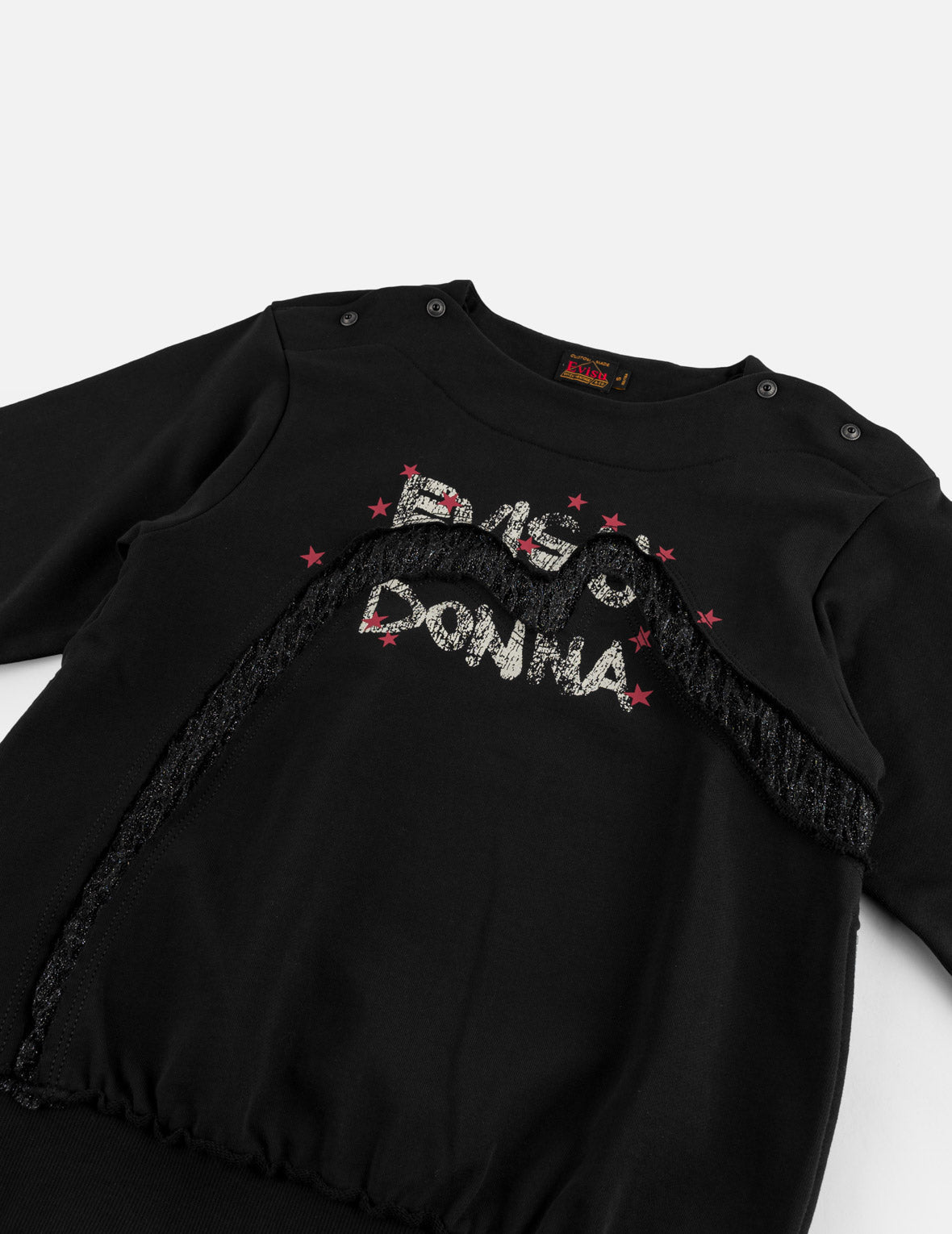 Daicock Appliqued Boat Neck Sweatshirt