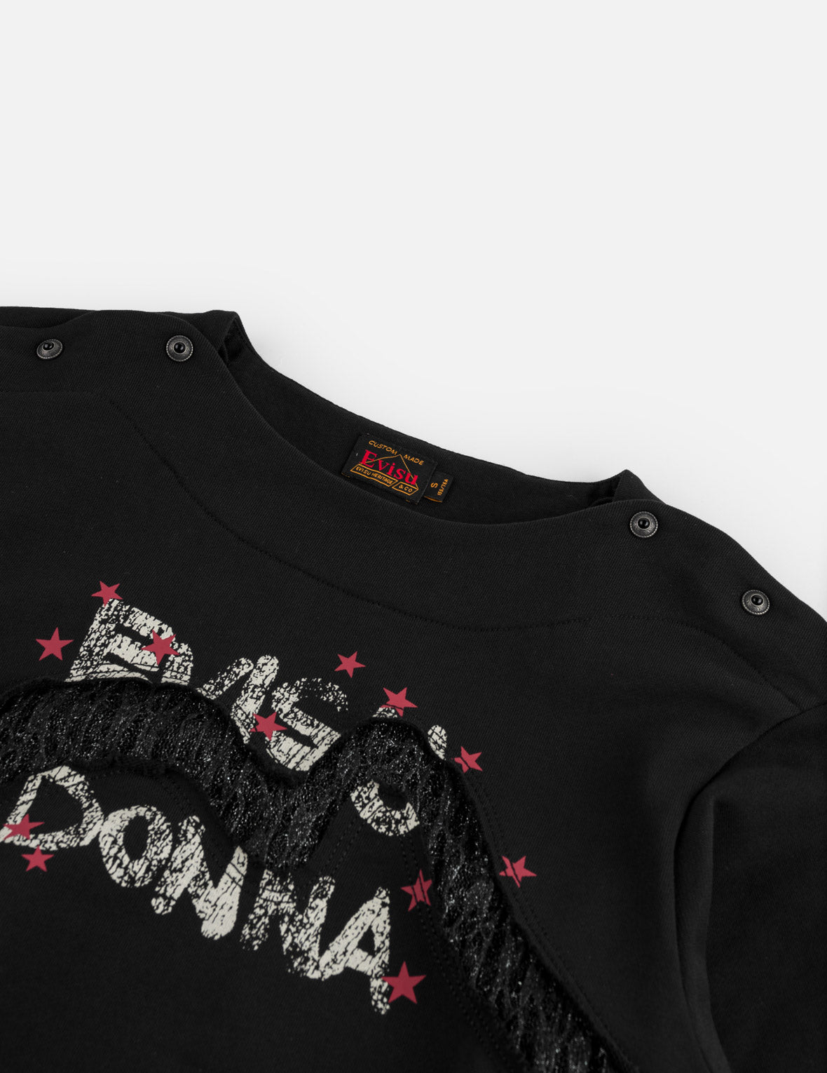 Daicock Appliqued Boat Neck Sweatshirt