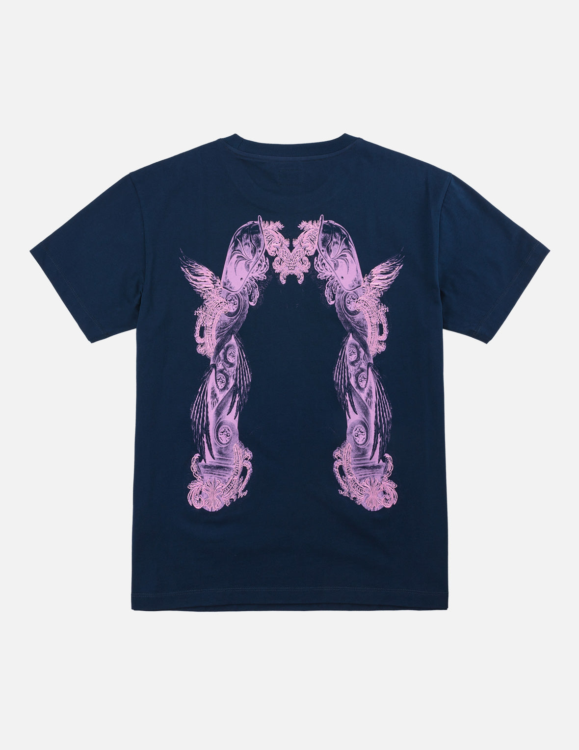 Feather Wing Daicock Print and Embroidered T-Shirt