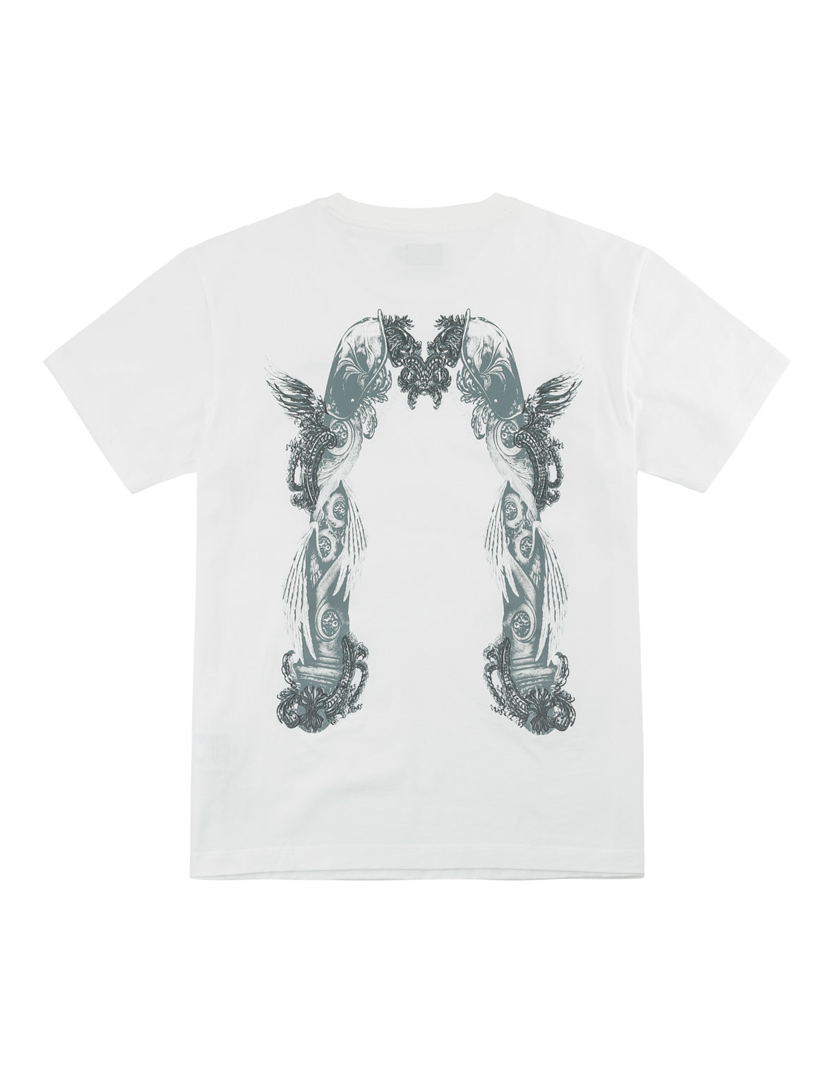 Feather Wing Daicock Print and Embroidered T-Shirt