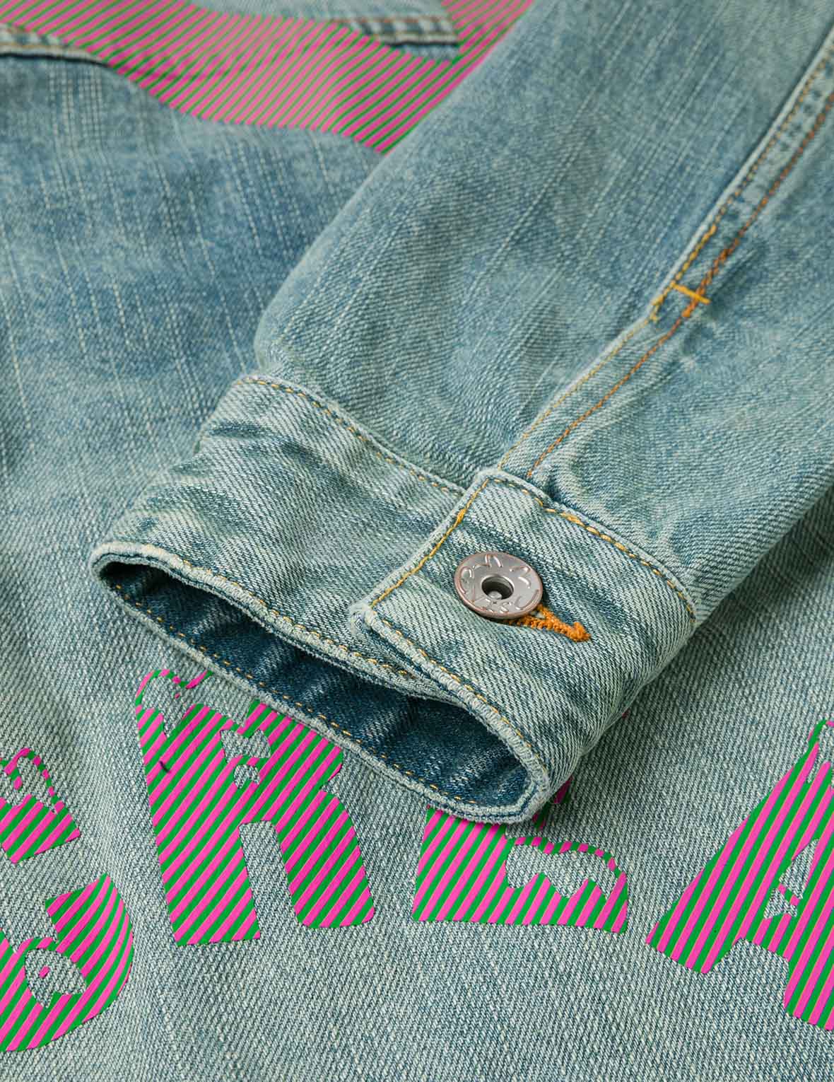 EXCLUSIVE】EVISU X ICECREAM Seagull Denim Jacket