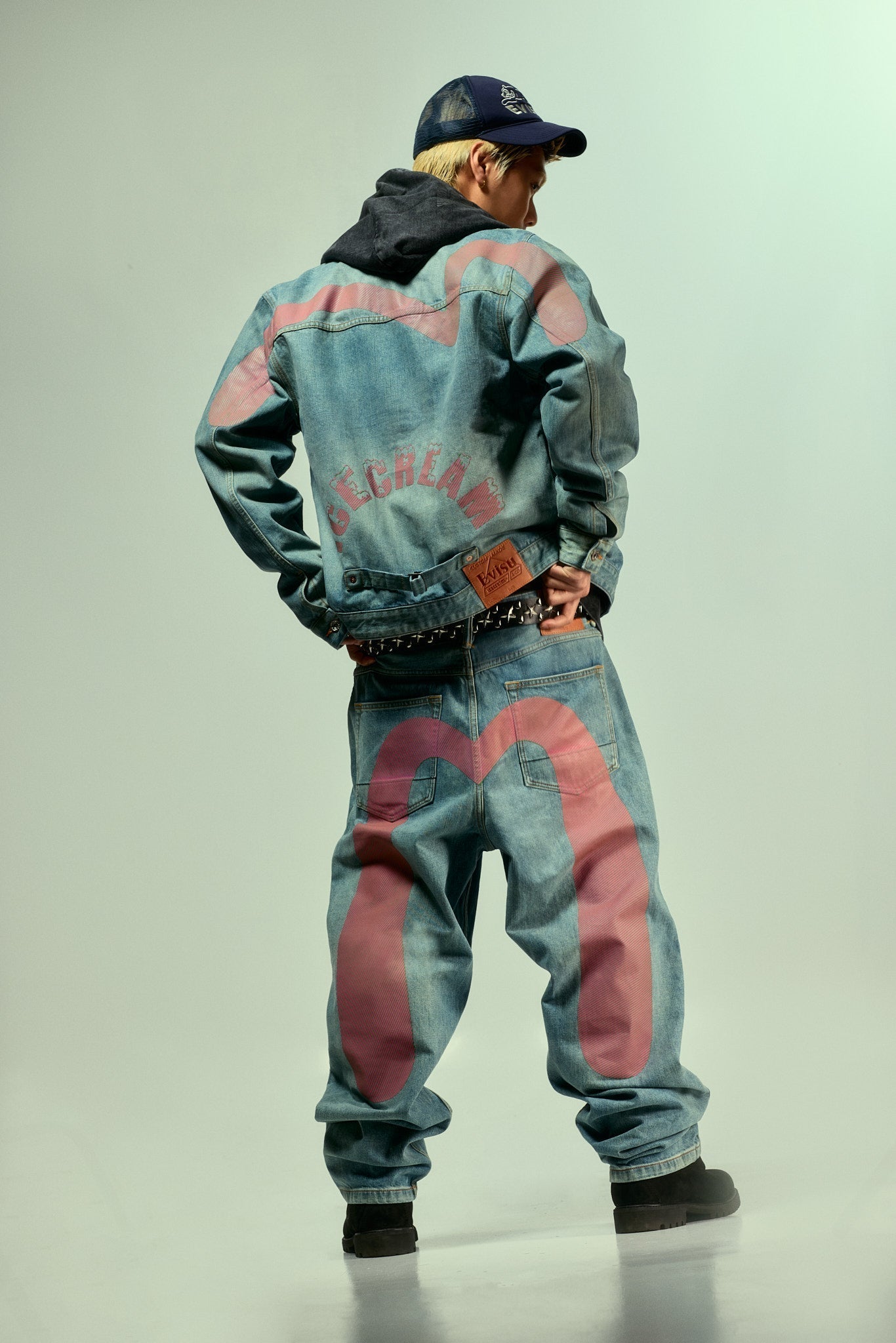 EXCLUSIVE】EVISU X ICECREAM Seagull Denim Jacket