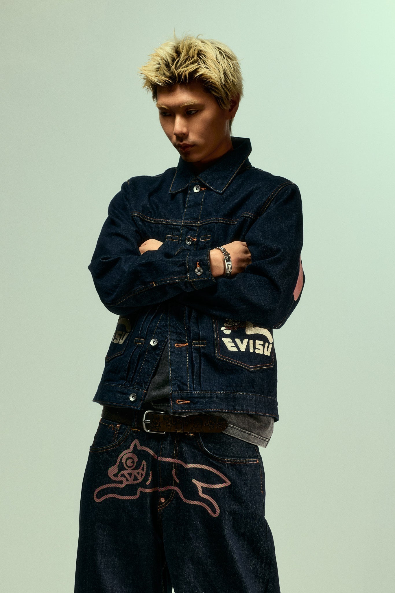 ★値下げ★希少★EVISU エヴィス カンガルー デニムオーバーオール 34 楽天市場】EVISU エヴィス 90s 初期 ハウスタグ カモメ デニム ワーク