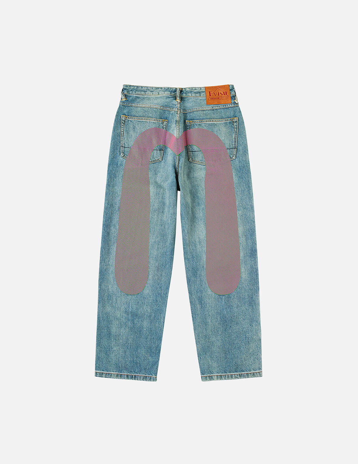 EXCLUSIVE】EVISU X ICECREAM Daicock Jeans