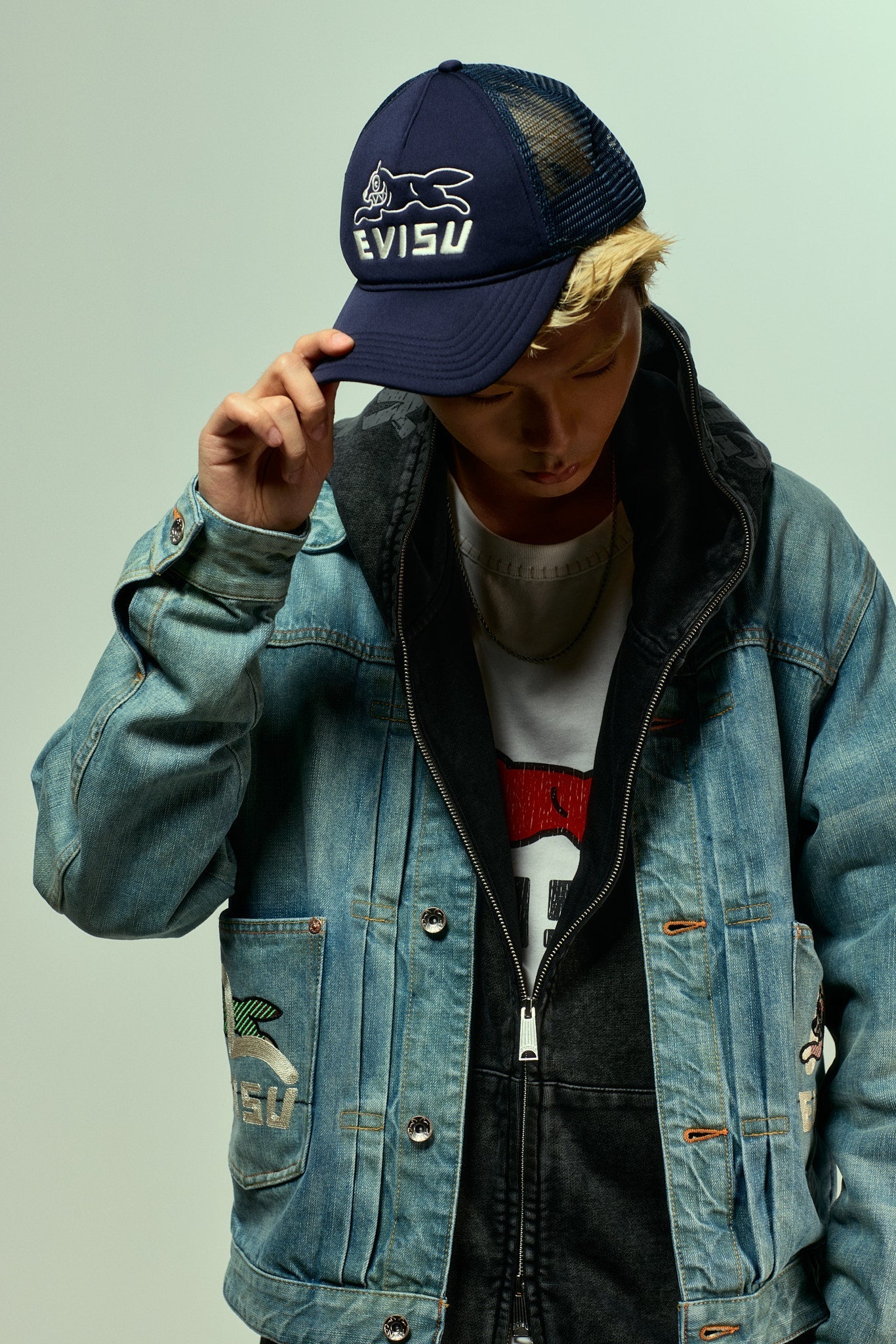 EVISU X ICECREAM Logo Trucker Hat