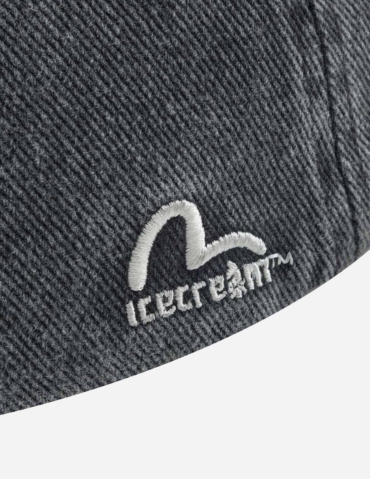 EVISU X ICECREAM 商标棒球帽 – 黑色洗水