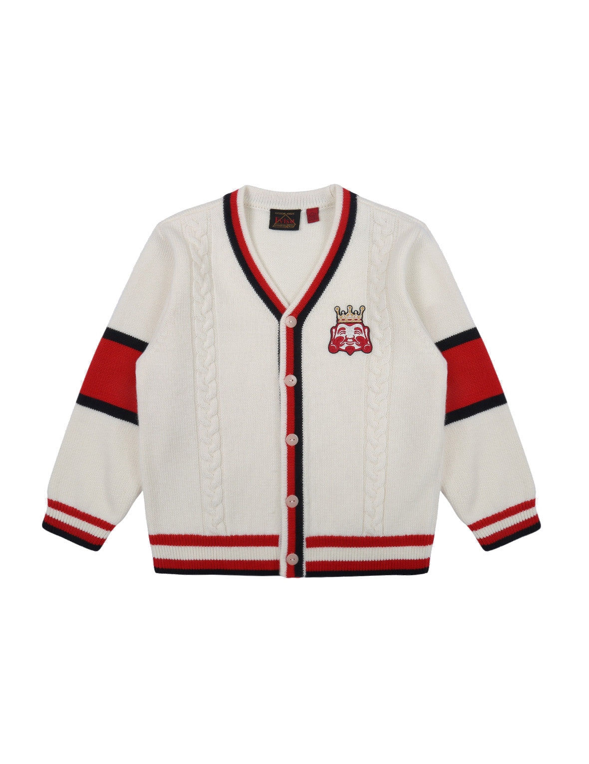 King Godhead Badge Knitted Cardigan – EVISU