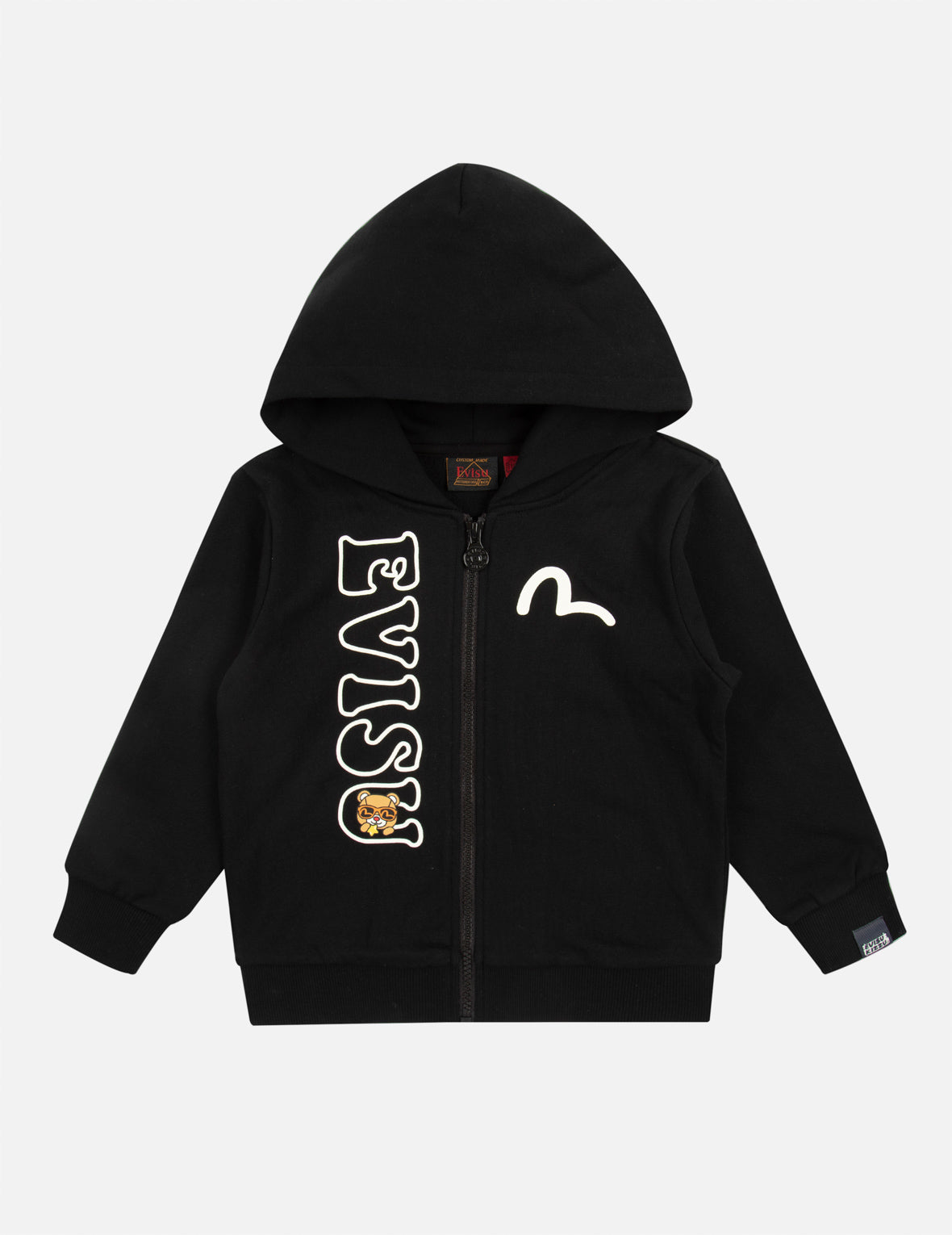 KIZZU Crews Graphic Print Regular Fit Zip up Hoodie EVISU