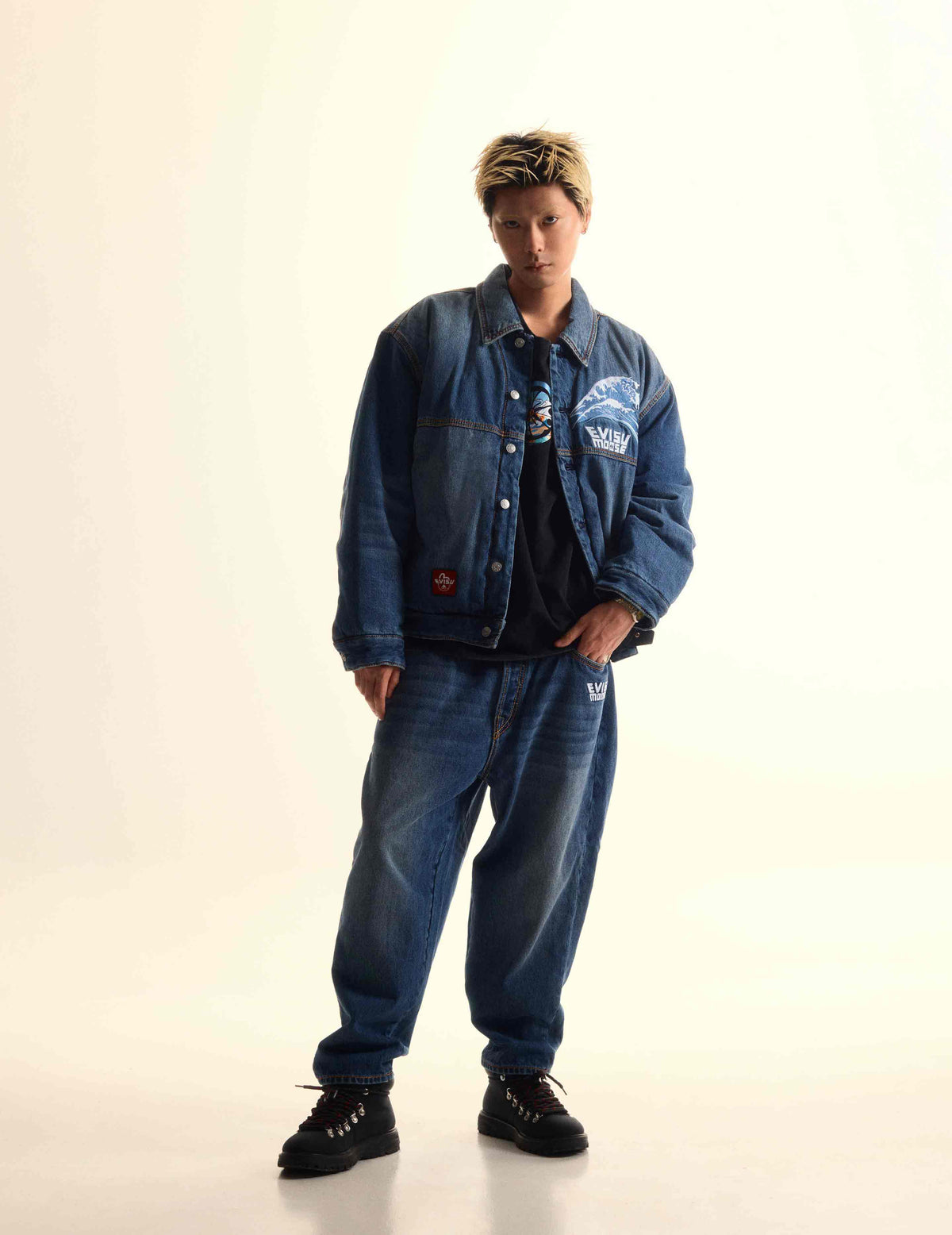 EVISU X MOOSE KNUCKLES Ukiyo-e Jeans