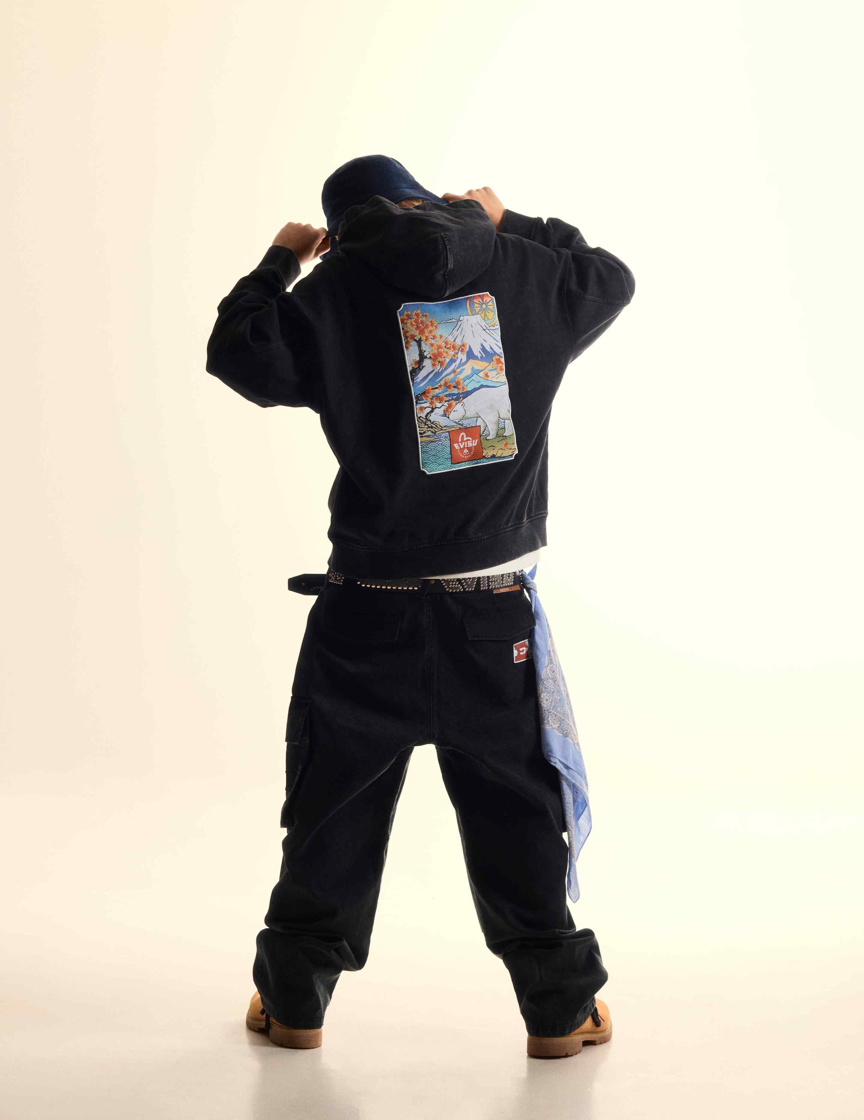 EVISU X MOOSE KNUCKLES Ukiyo-e Hoodie