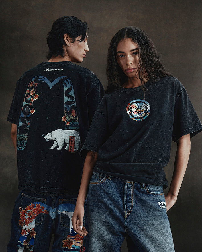 EVISU X MOOSE KNUCKLES Ukiyo-e T-shirt