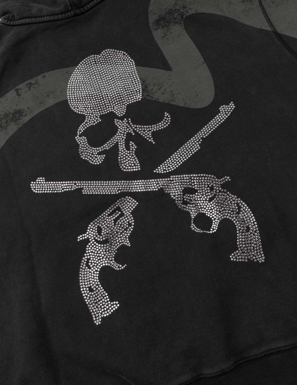 EVISU x mastermind JAPAN x roarguns 双枪骷髅大M后加帽卫衣