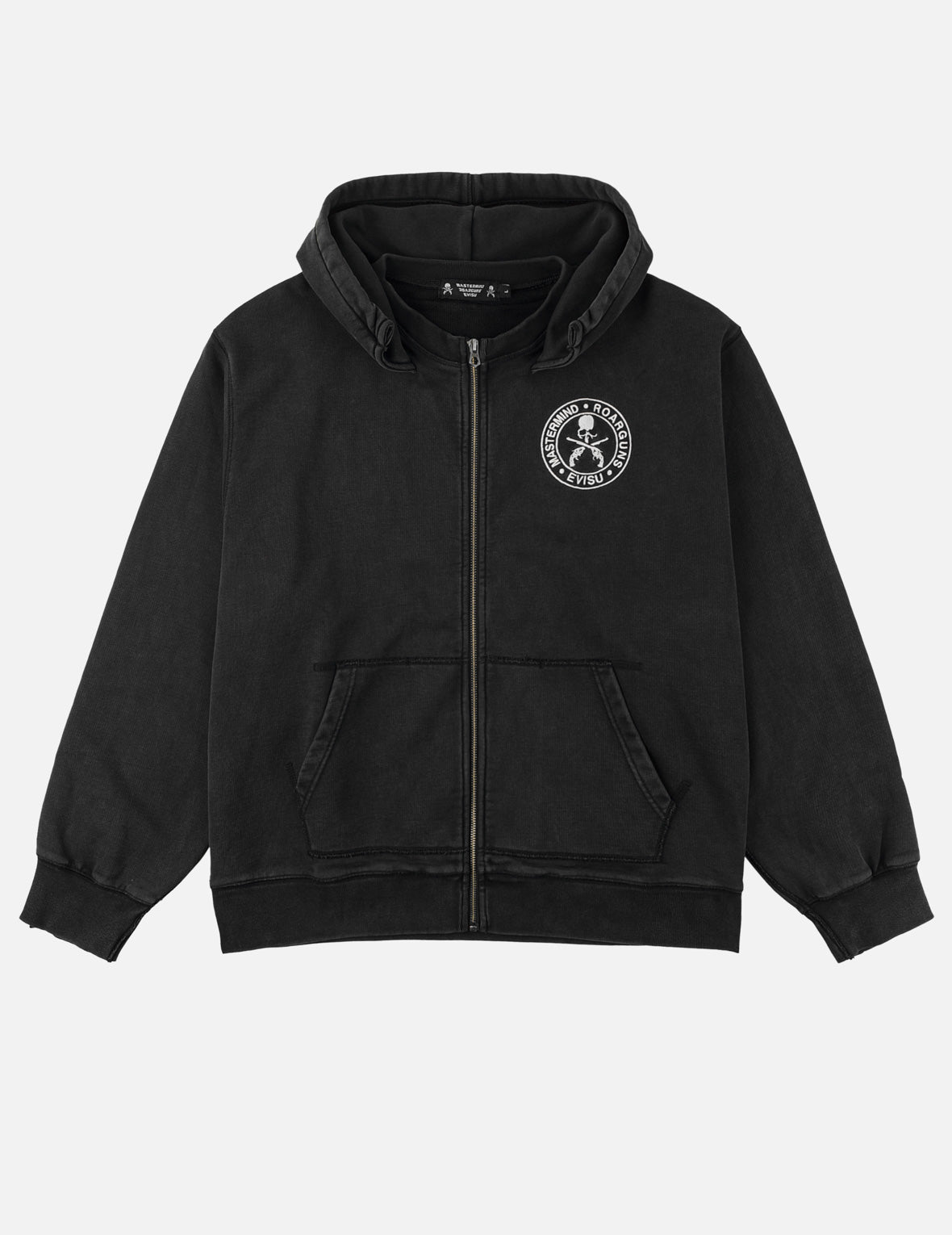 EVISU x mastermind JAPAN x roarguns 双枪骷髅大M后加帽卫衣