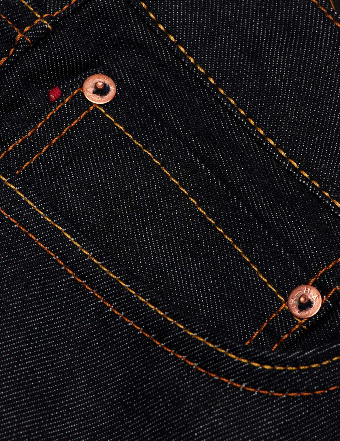 Orange Brushstroke Daicock Slim Straight fit Jeans #2010
