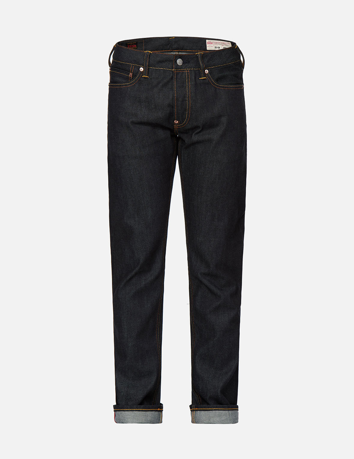 Orange Brushstroke Daicock Slim Straight fit Jeans #2010