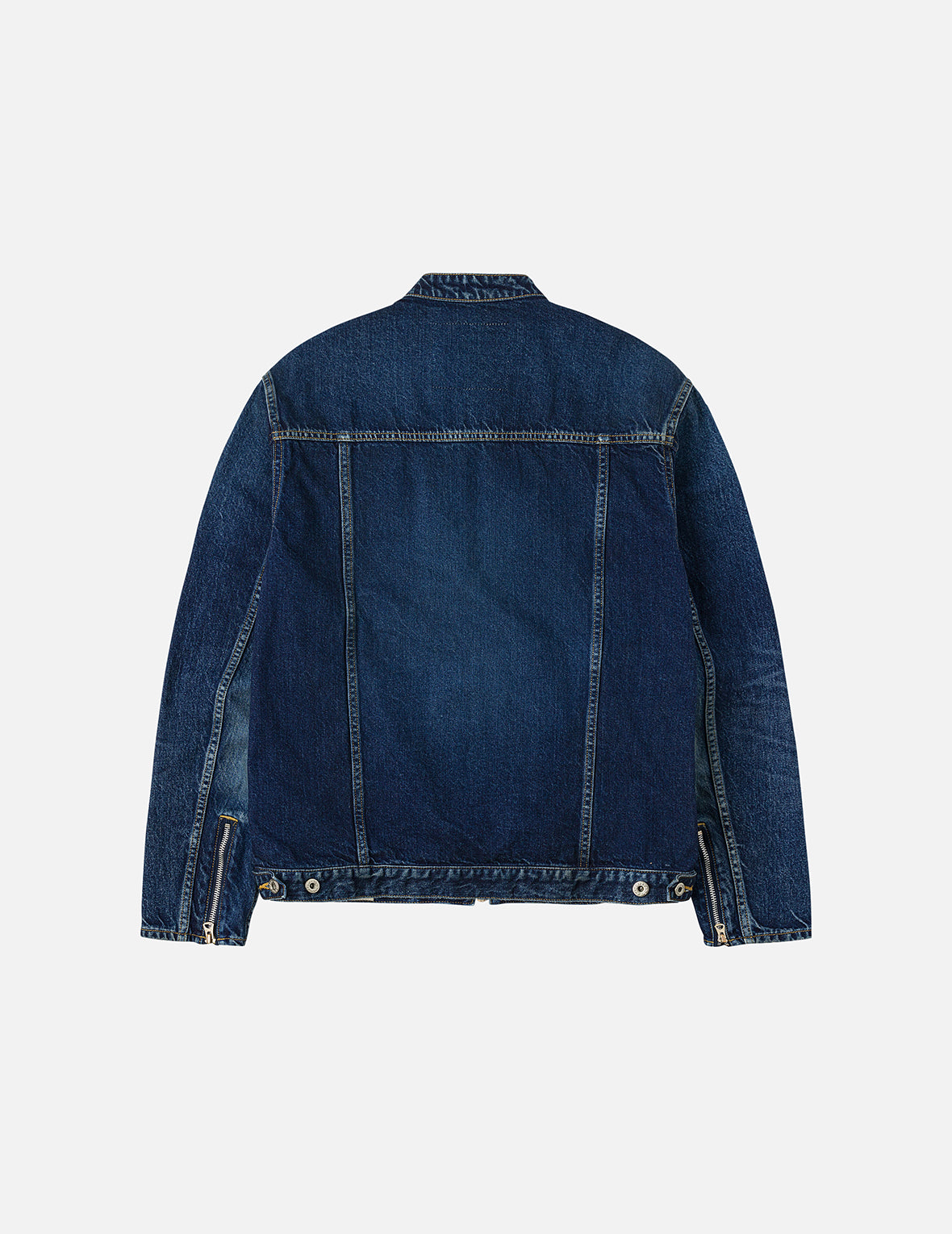 Seagull Embroidery Regular Fit Denim Rider Jacket