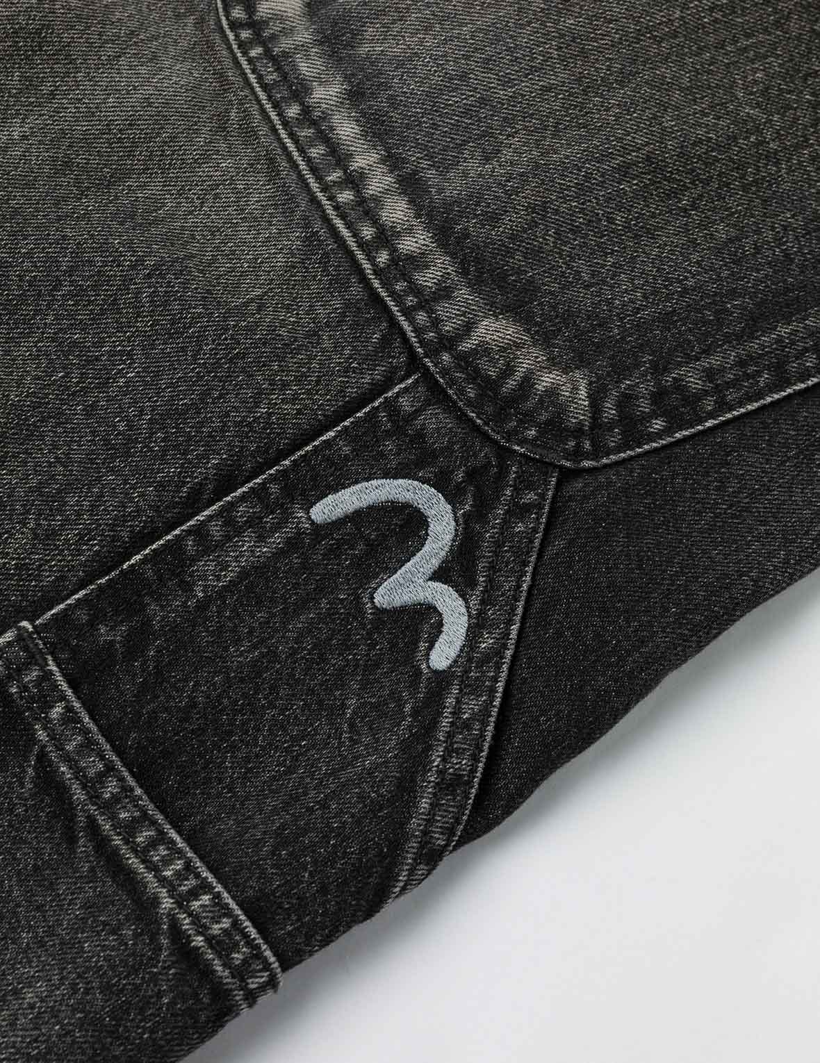 洗水海鸥刺绣常规版型画家牛仔裤