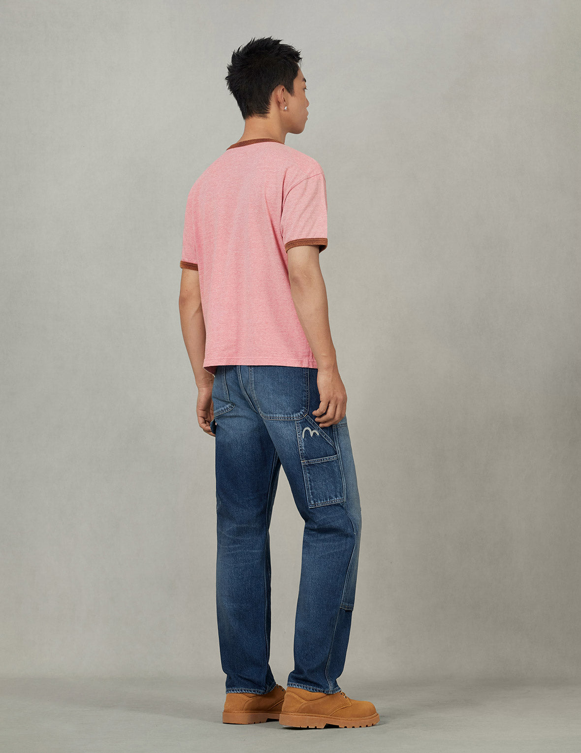 Washed Seagull Print Regular Fit Painter Jeans – EVISU