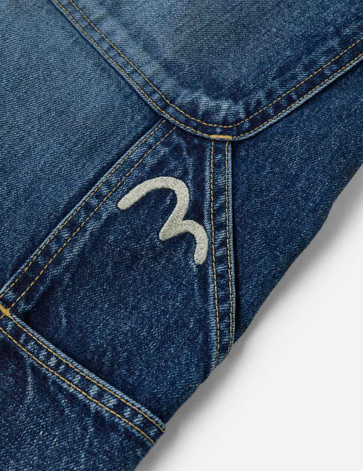 洗水海鸥刺绣常规版型画家牛仔裤