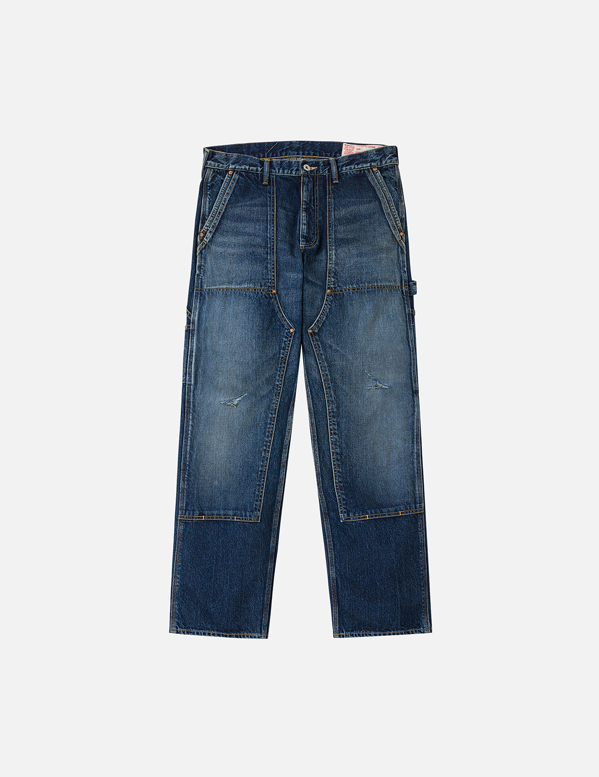 Washed Seagull Print Regular Fit Painter Jeans – EVISU